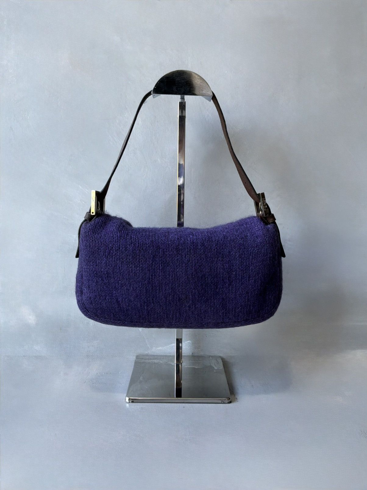 Fendi Fendi - Wool Knit - Wood - Purple Baguette Size ONE SIZE - 2 Thumbnail