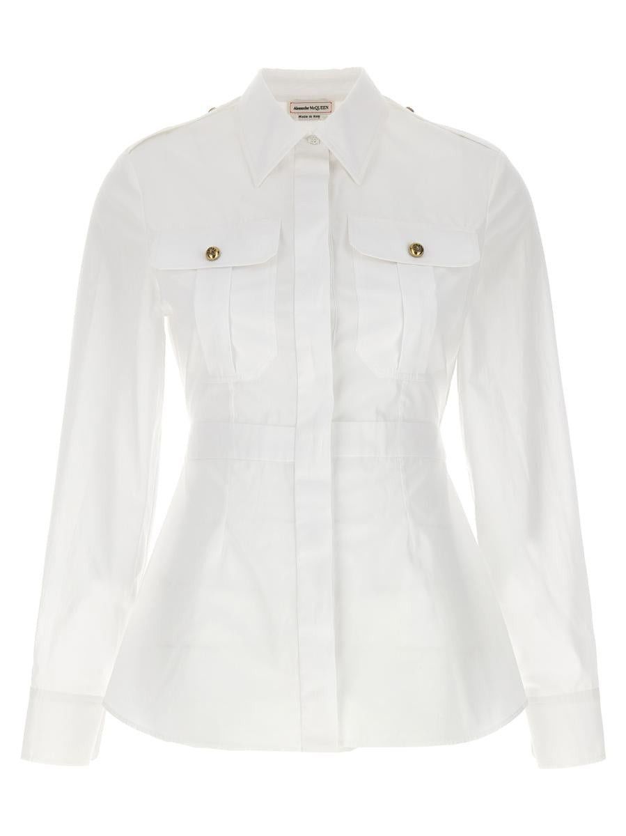 Alexander McQueen o1y0325 Shirt in White Size XS / US 0-2 / IT 36-38 - 1 Thumbnail