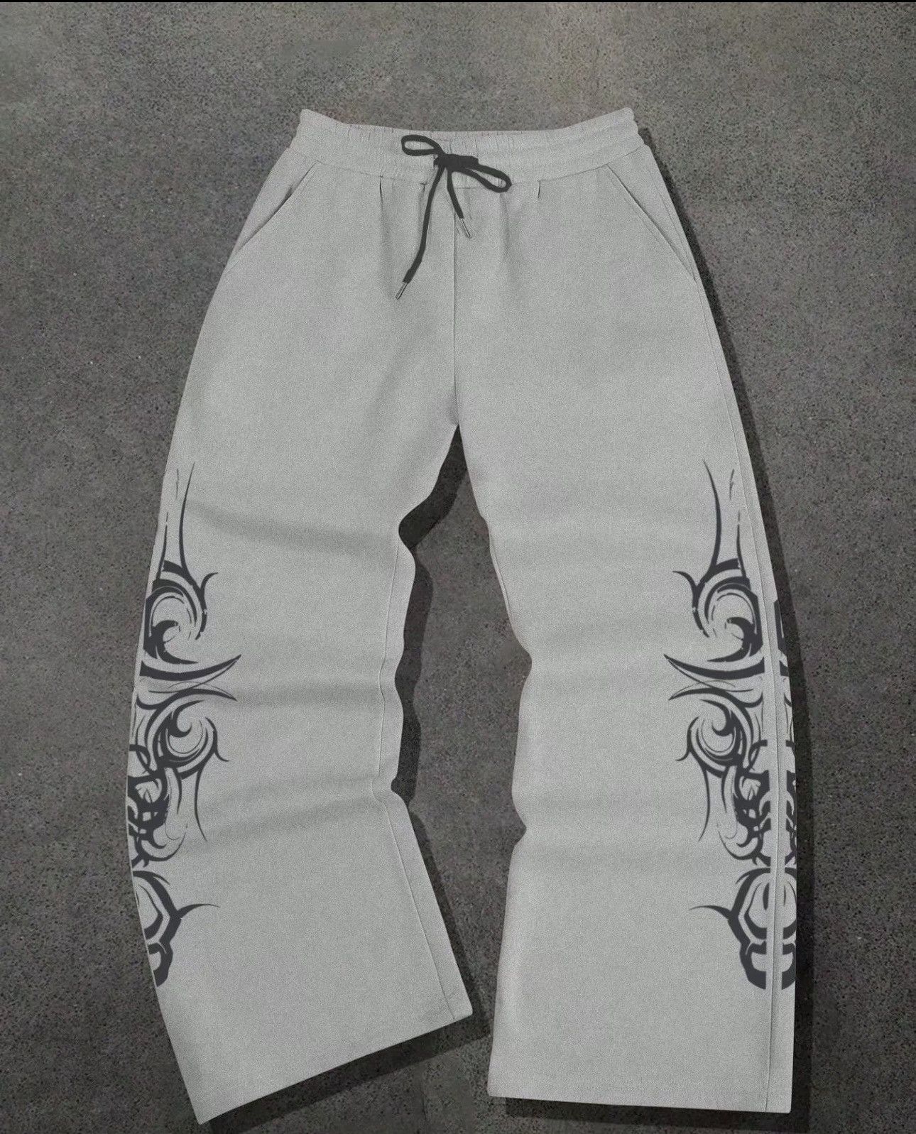 Other Grey Tribal Print Sweatpants Size US 34 / EU 50 - 1 Thumbnail