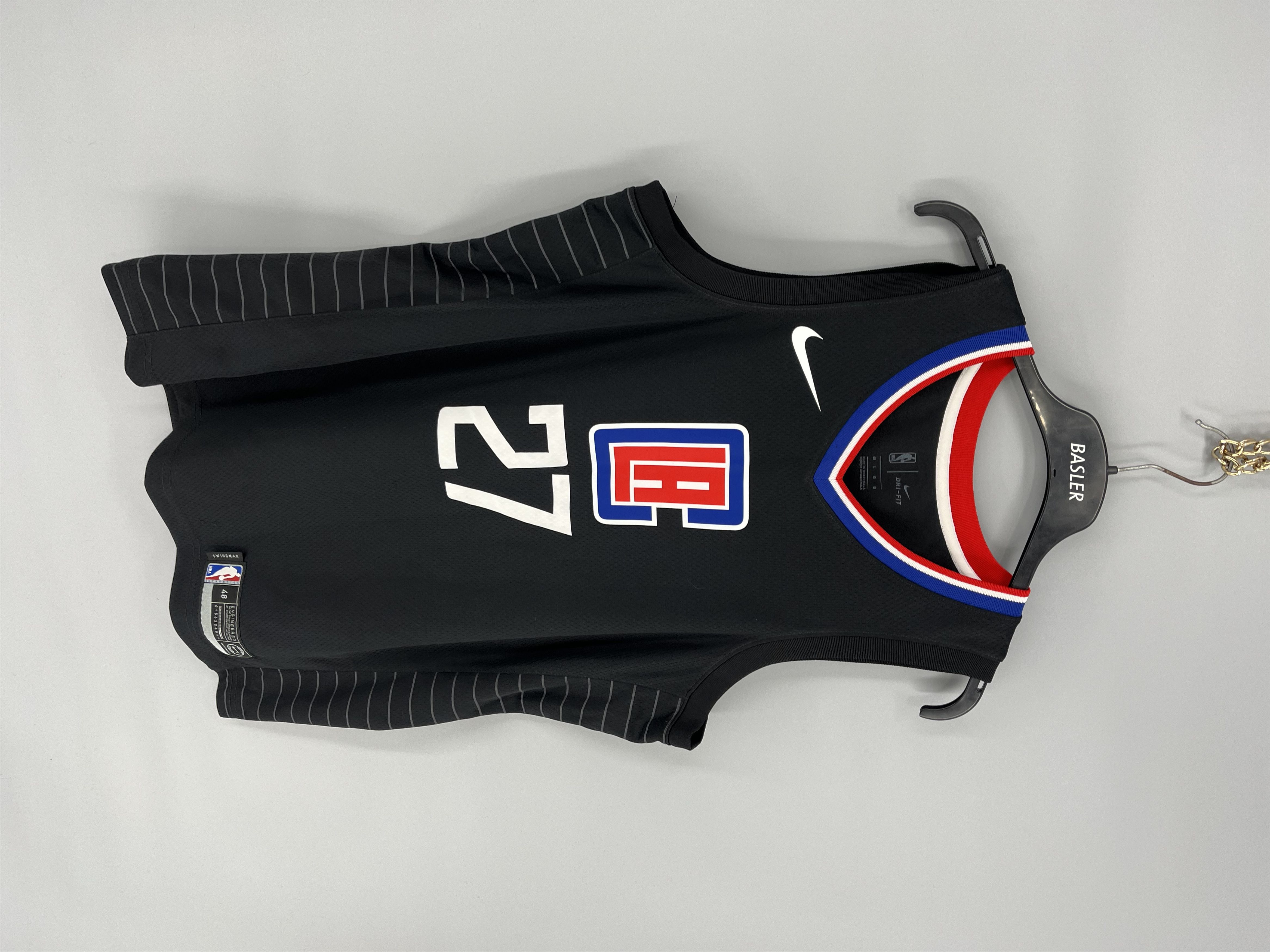 NBA Nike NBA Los Angeles Clippers №27 Tudor Black Size US L / EU 52-54 / 3 - 2 Thumbnail