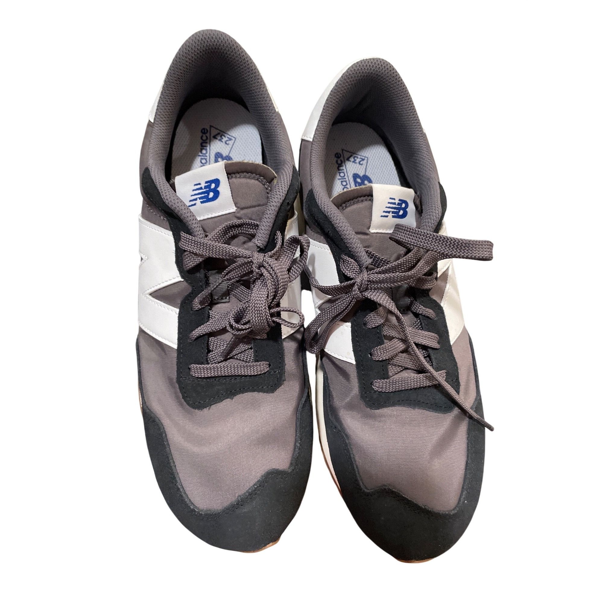 New Balance New Balance 237 mens gray black suede athletic sneakers sz 1 Size US 11.5 / EU 44-45 - 14 Thumbnail