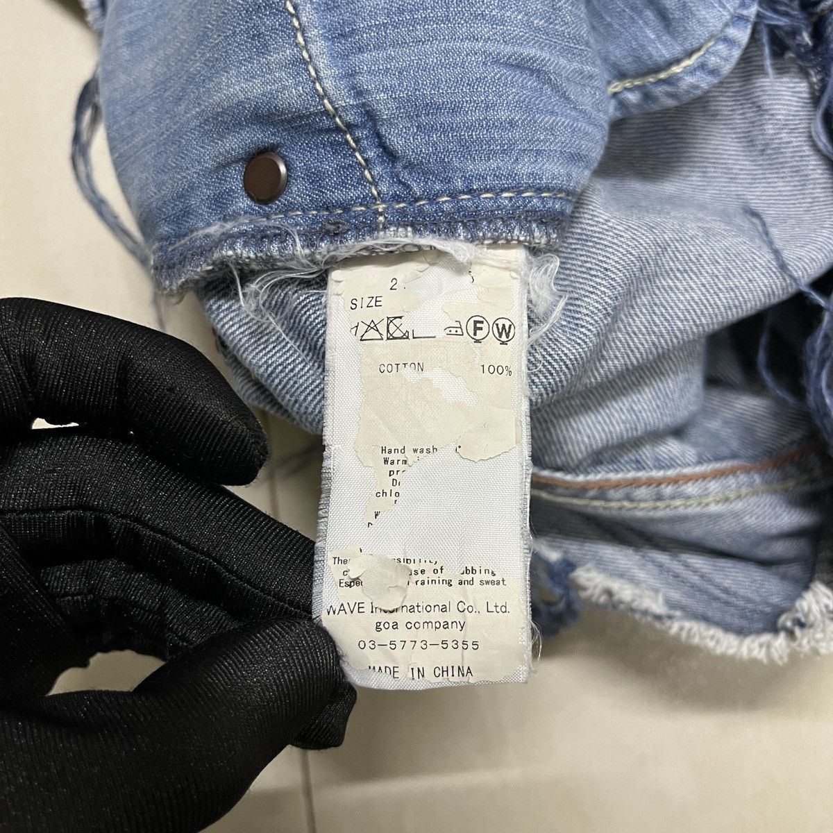 If Six Was Nine × Japanese Brand × Le Grande Bleu (L.G.B.) G.o.a Nimes Raw Cut Selvedge Jeans Size 29" - 11 Thumbnail