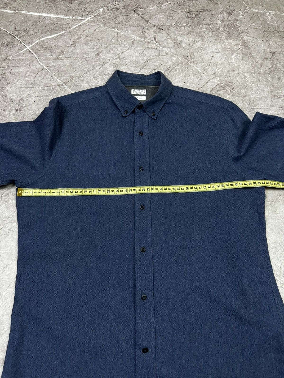 Brunello Cucinelli BRUNELLO CUCINELLI Leisure Fit Cotton button down Shirt Xl Size US XL / EU 56 / 4 - 9 Thumbnail