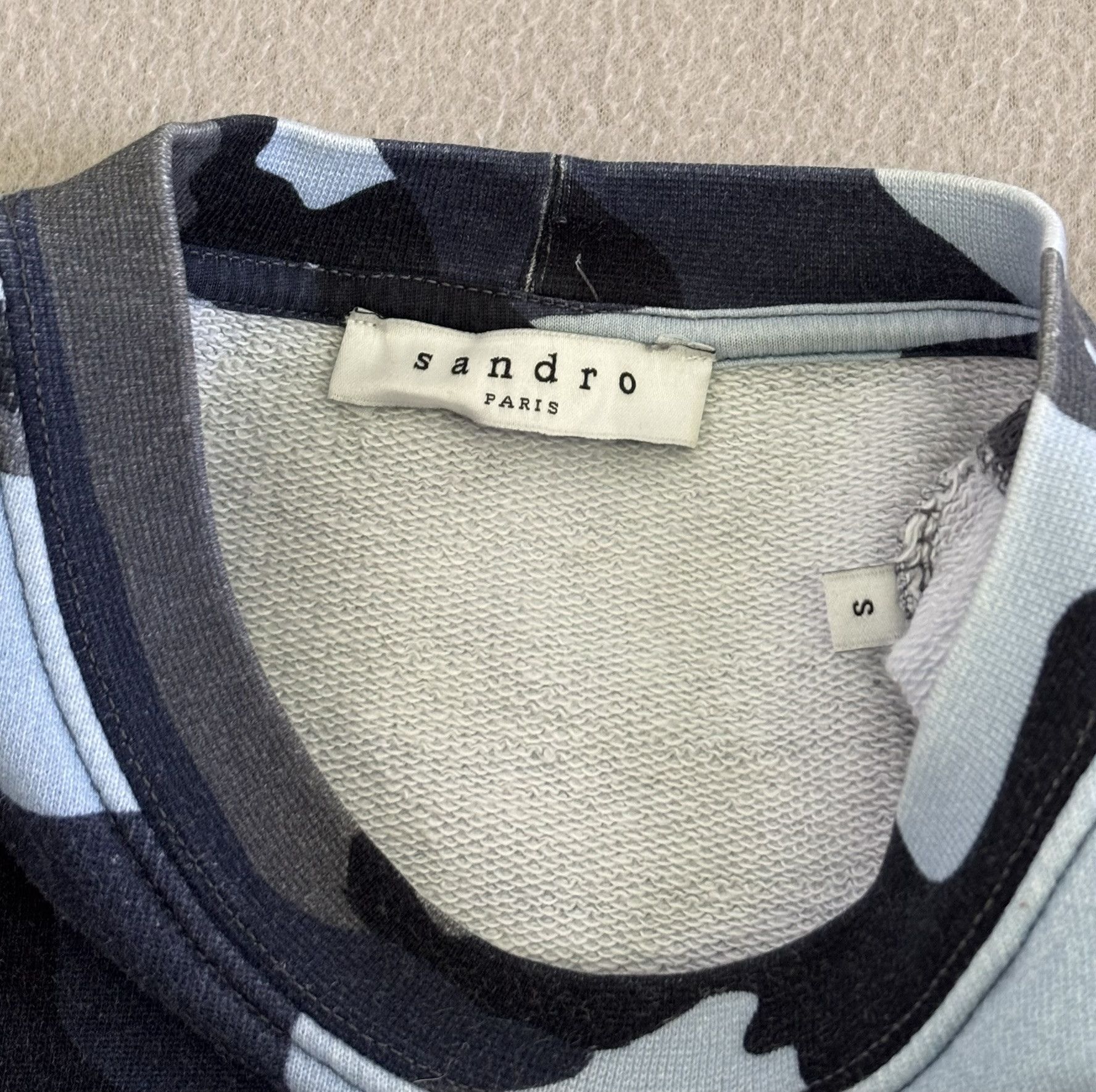 Sandro Sandro Camouflage sweatshirt size S/M Size US M / EU 48-50 / 2 - 14 Thumbnail