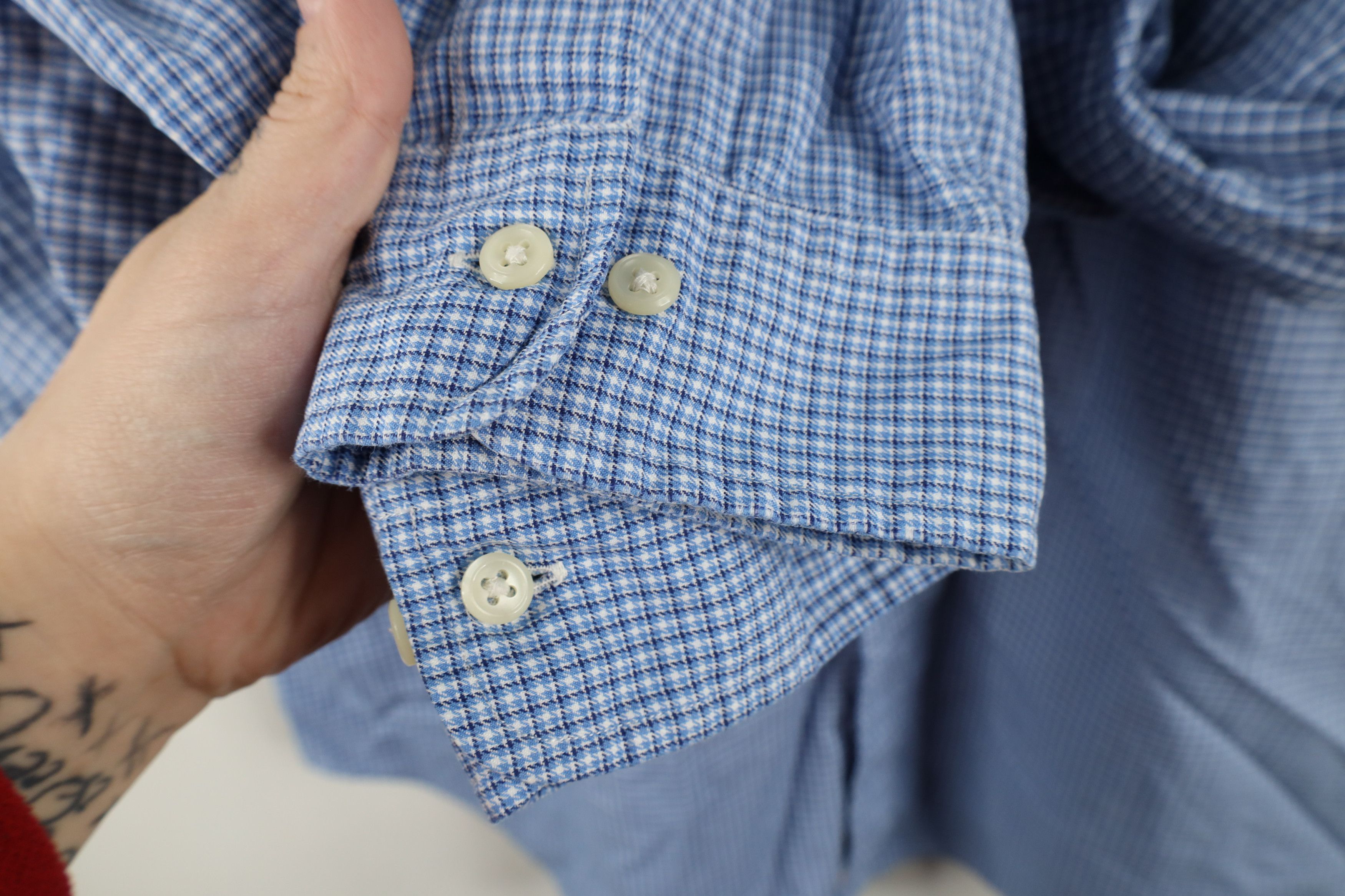 Ralph Lauren × Vintage Vintage 90s Ralph Lauren Collared Button Down Shirt Blue Size US XXL / EU 58 / 5 - 5 Thumbnail