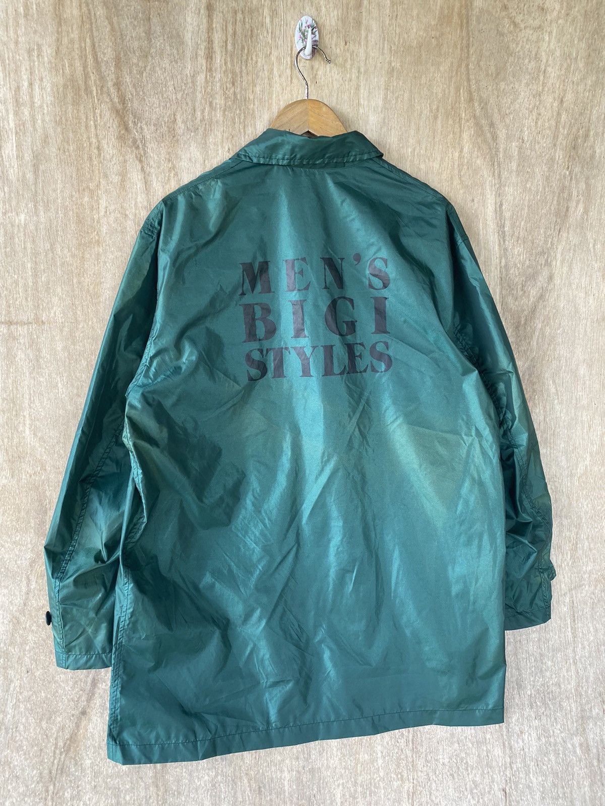 BIGI × Japanese Brand × Vintage 👘SALE👘MENS BIG NYLON RAINCOAT Size US L / EU 52-54 / 3 - 3 Thumbnail