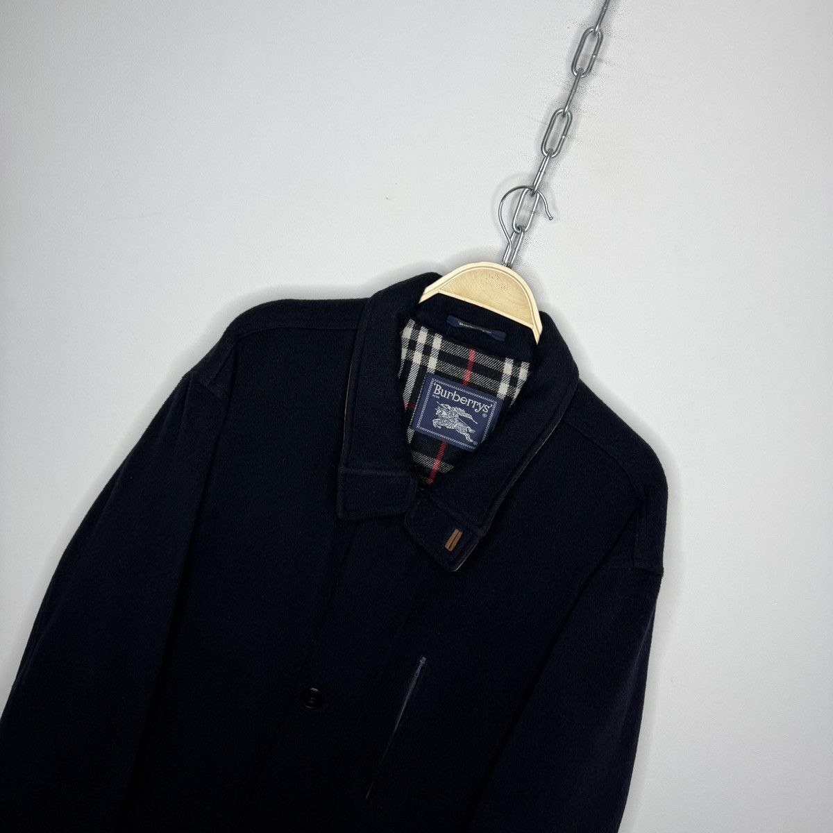 Burberry Burberry Wool Navy Coat Size 50 Avant Garde Nova Check Size US M / EU 48-50 / 2 - 5 Thumbnail