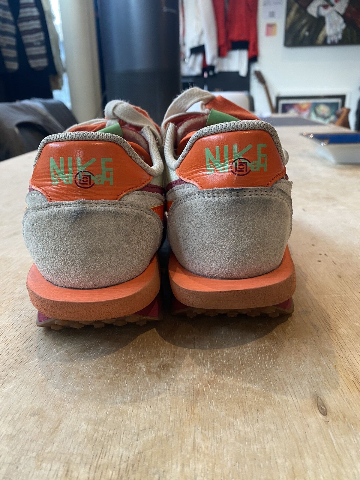 Nike × Sacai Nike X Sacai LD Waffle Clot Orange Blaze Size US7.5 Size US 7.5 / EU 40-41 - 4 Thumbnail
