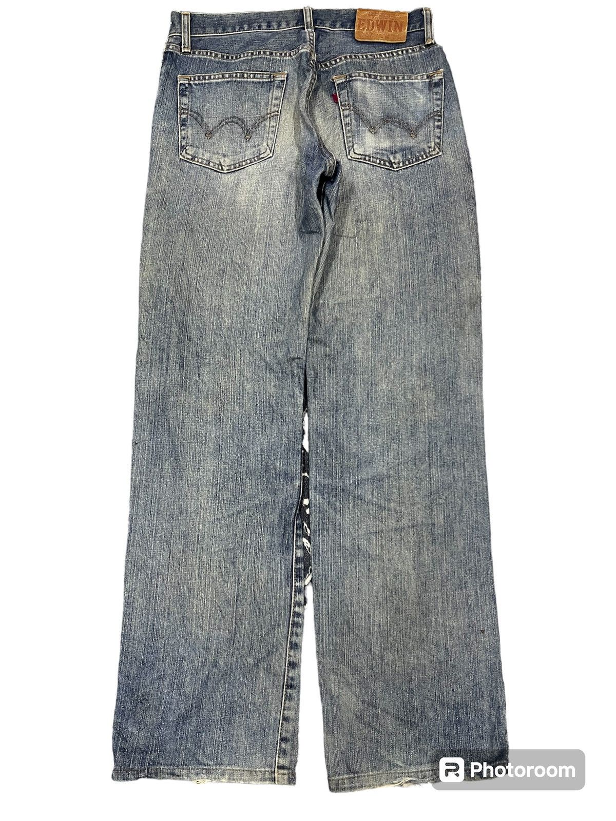 Edwin VINTAGE EDWIN 503 DISTRESSED JEANS 29x33 Size US 29 - 3 Thumbnail