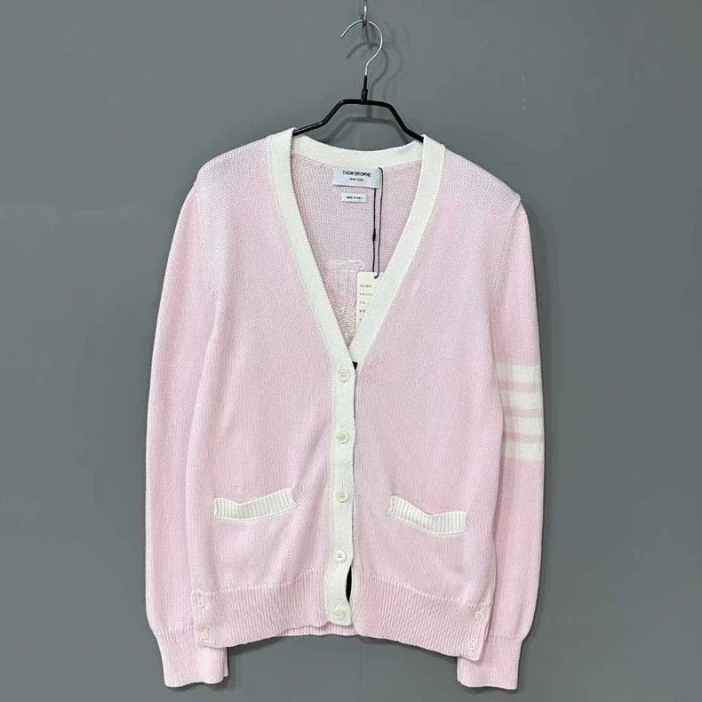 Thom Browne Thom Browne White floral knit cardigan Size S / US 4 / IT 40 - 2 Thumbnail
