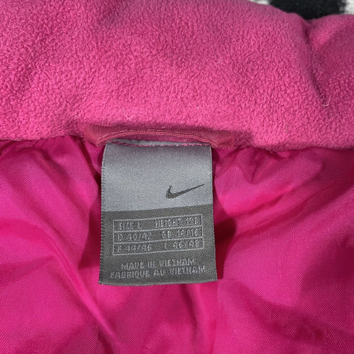 Nike × Vintage 💗Rare Vintage Nike Pink Puffer Jacket Swoosh 2000s y2k Style Size L / US 10 / IT 46 - 11 Thumbnail