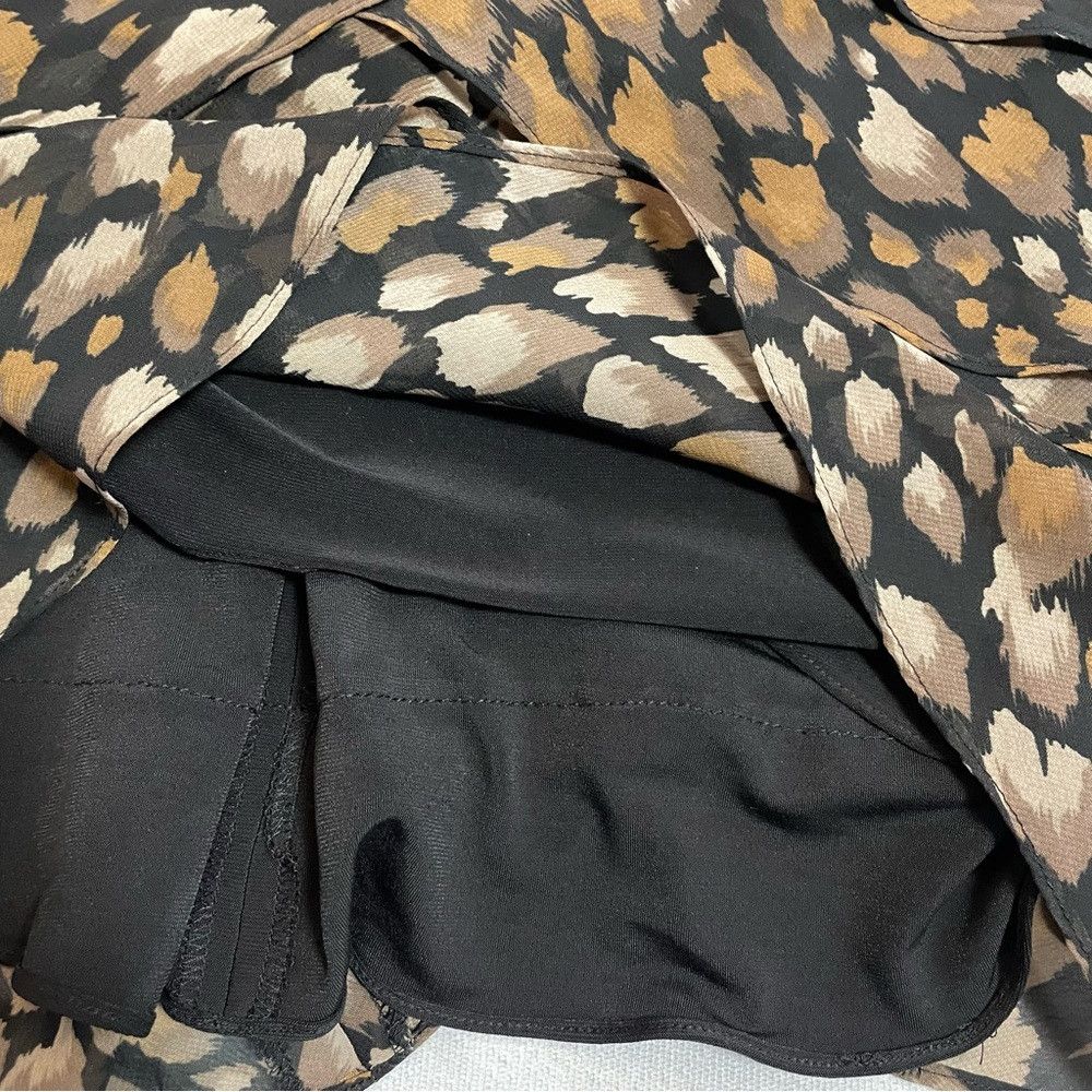 Adrianna Papell Adrianna Papell Animal Print Tiered Sleeveless Dress Size 6 Size M / US 6-8 / IT 42-44 - 8 Thumbnail