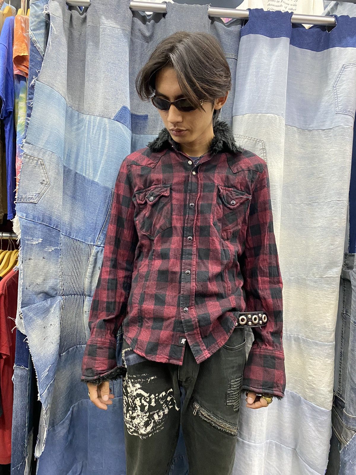 If Six Was Nine fur flannel japanese brand crazy devil 👿 Size US S / EU 44-46 / 1 - 4 Thumbnail