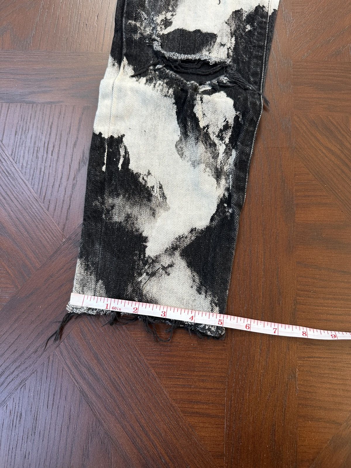 Saint Laurent Paris 16SS Bleach Crash Denim Size US 28 / EU 44 - 7 Thumbnail