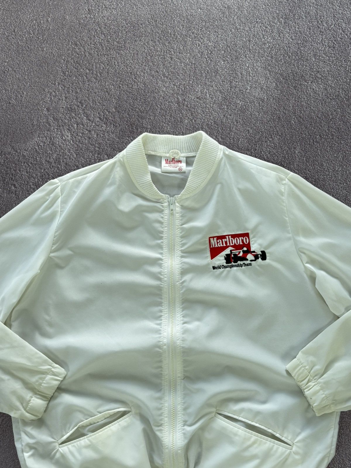 Marlboro 00’s Marlboro Vintage Racing Bomber Jacket Size US XL / EU 56 / 4 - 2 Thumbnail