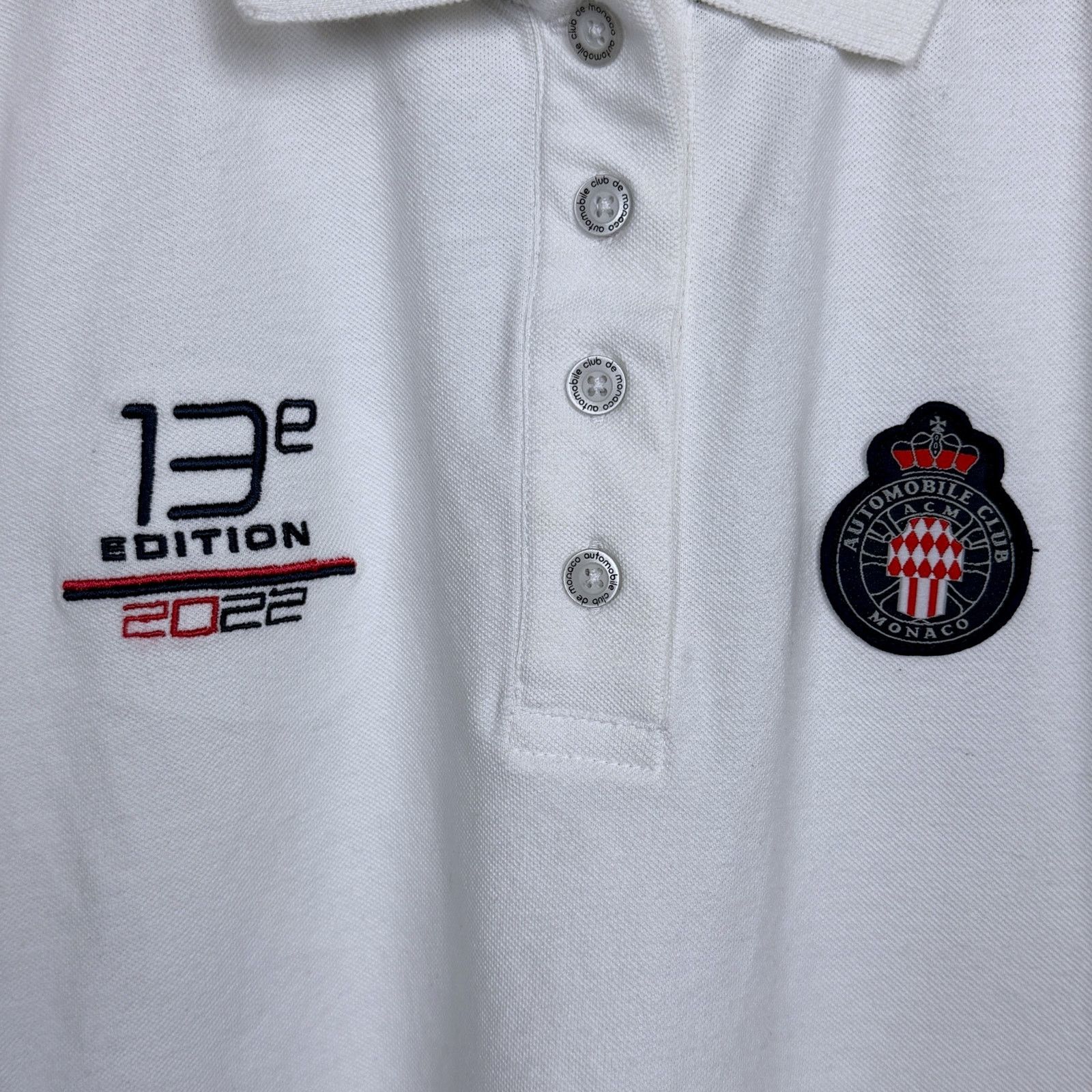 APM Monaco Automobile Club De Monaco 2022 Grandprix Women's L Polo Size L / US 10 / IT 46 - 3 Thumbnail