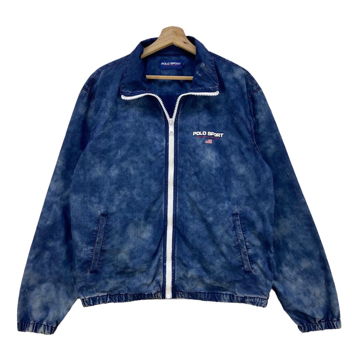 Polo Ralph Lauren Polo Sport by Ralph Lauren Tie Dye USA Flag Light Jacket Size US S / EU 44-46 / 1 - 2 Thumbnail