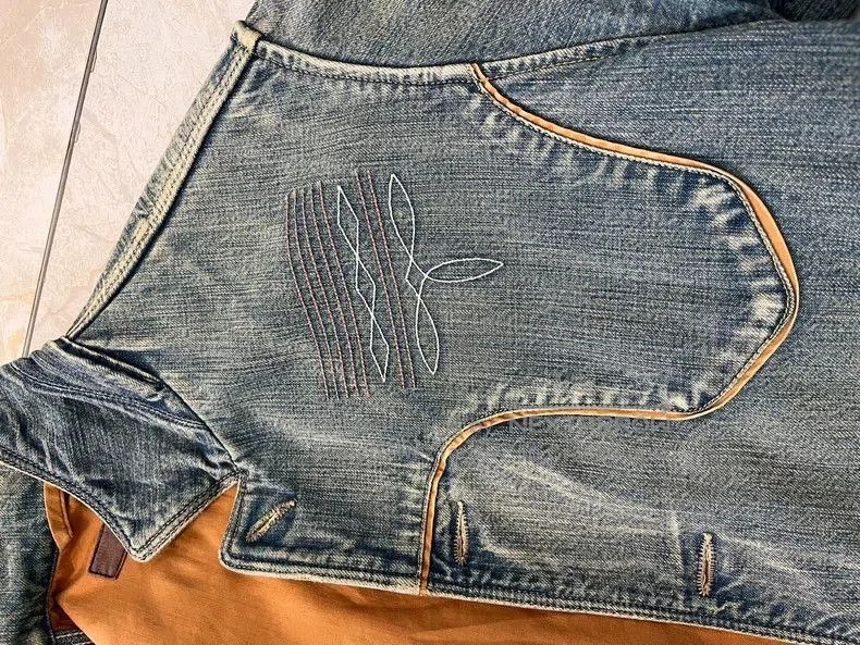 Kapital Denim Jacket with Back Print.