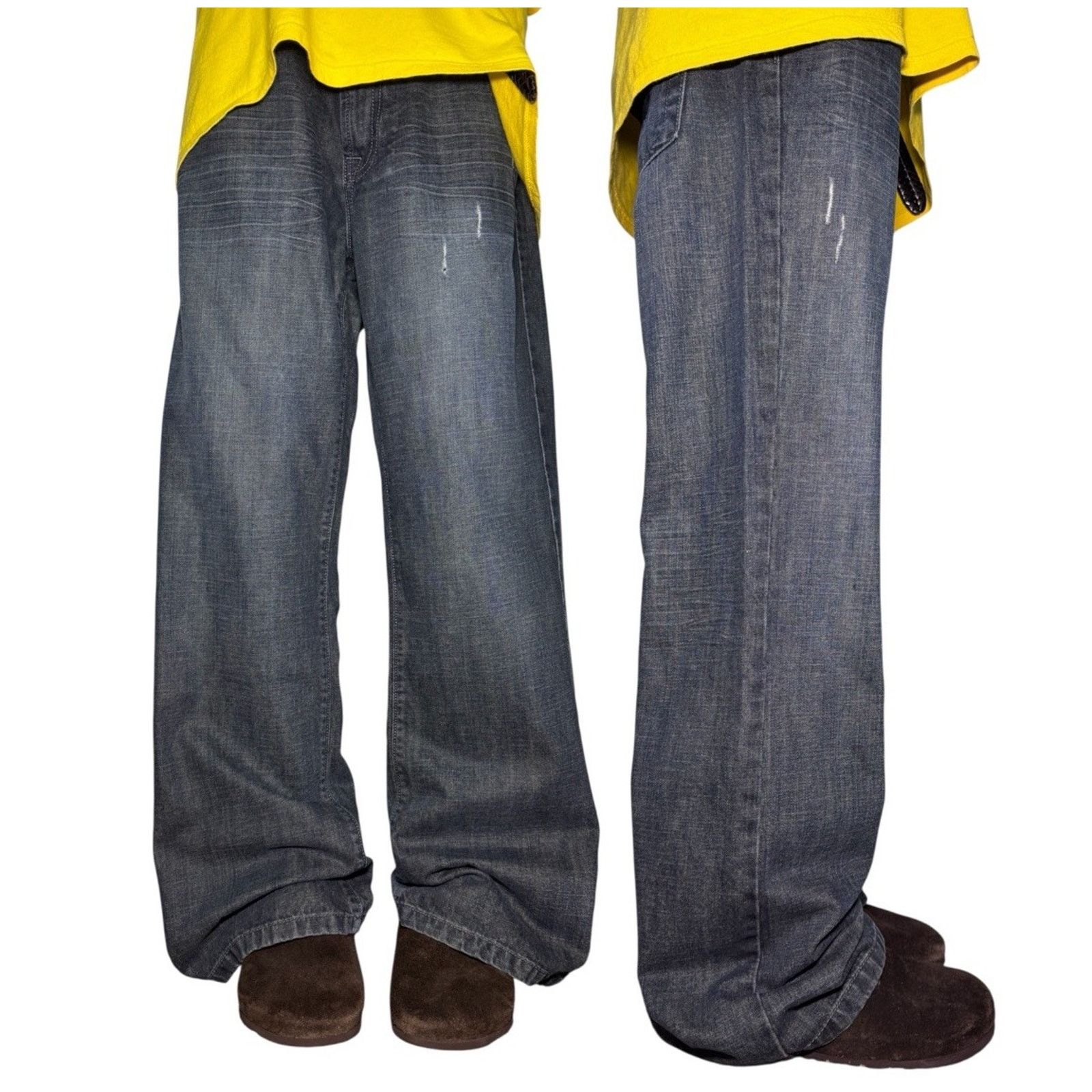 Helix Y2k Helix Relaxed Bootcut Distressed Jeans 38x31 Skater Size US 38 / EU 54 - 1 Thumbnail