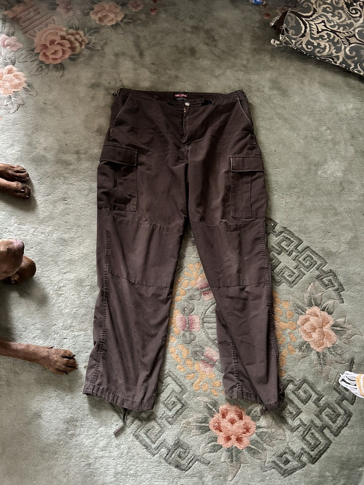 Carhartt Wip × Vintage Vintage Baggy Double Knee Cargo Pants/Trousers Size US 40 / EU 56 - 1 Thumbnail