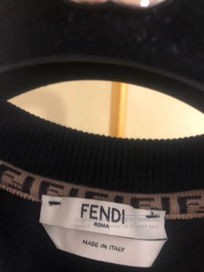 Fendi Fendi Black Mink Lettering Sweatshirt Size XS / US 0-2 / IT 36-38 - 5 Thumbnail
