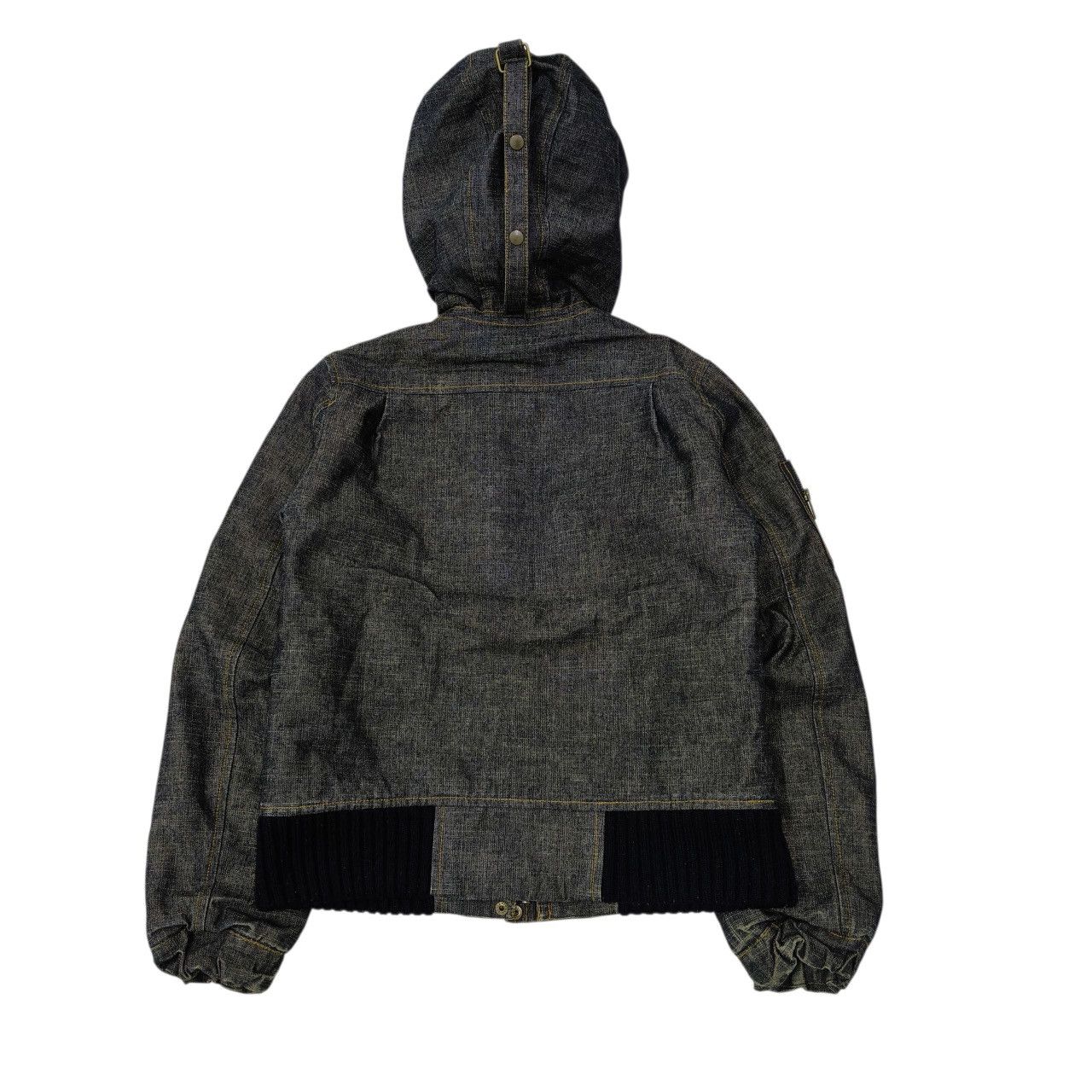 Japanese Brand Japanese Audrey and John Wad Heavy Denim Twill Jacket Hooded Size US M / EU 48-50 / 2 - 2 Thumbnail