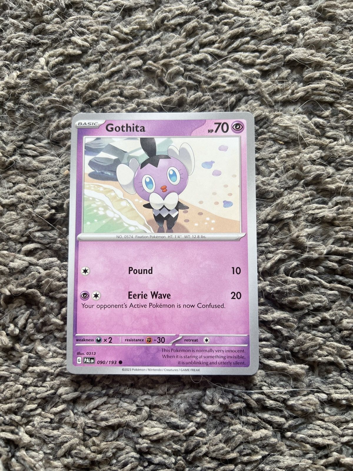 Pokemon 2023 Pokémon Gothita Basic Card Size ONE SIZE - 1 Thumbnail