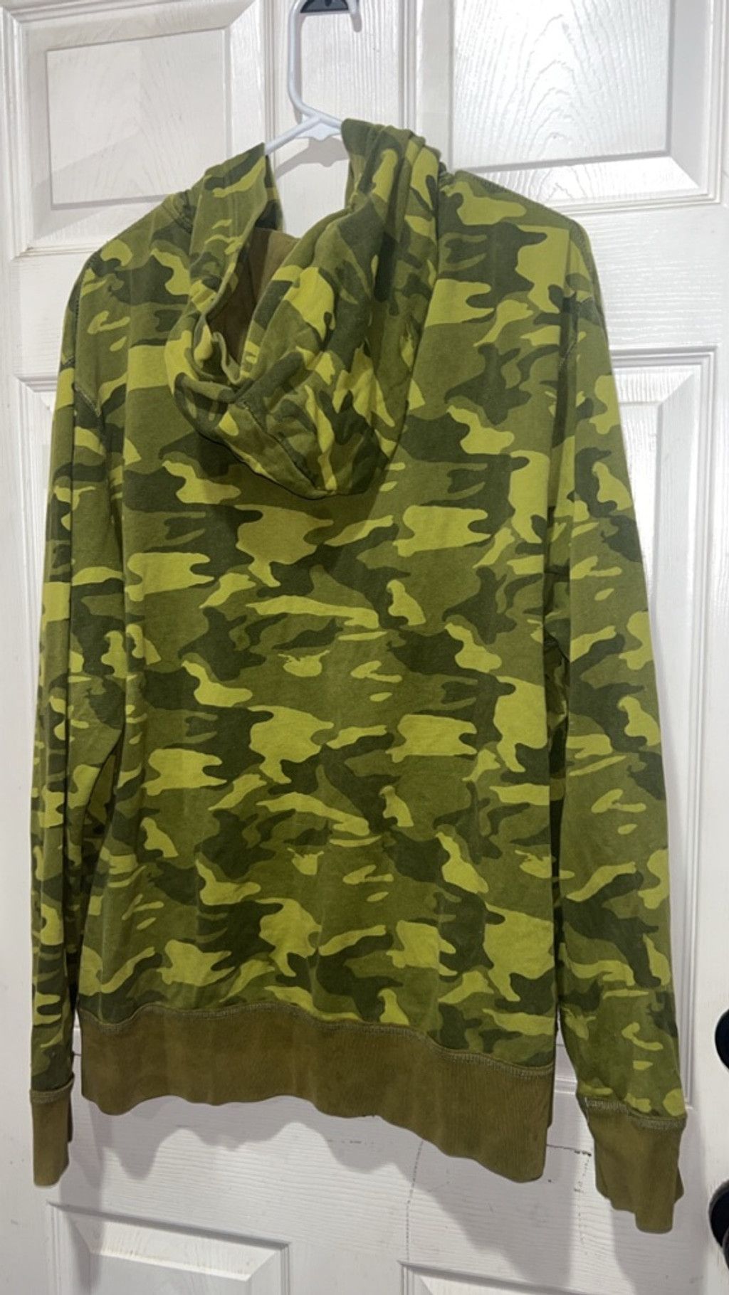 Aeropostale Men's Aeropostale Camo Full-Zip Hoodie XL Green Olive Size US XL / EU 56 / 4 - 5 Thumbnail