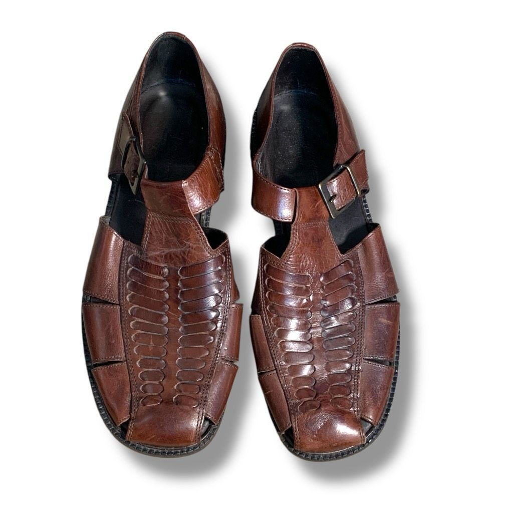Tommy Bahama Tommy Bahama Italian Leather Roman Fisherman Sandals Brown S Size US 12 / EU 45 - 11 Thumbnail