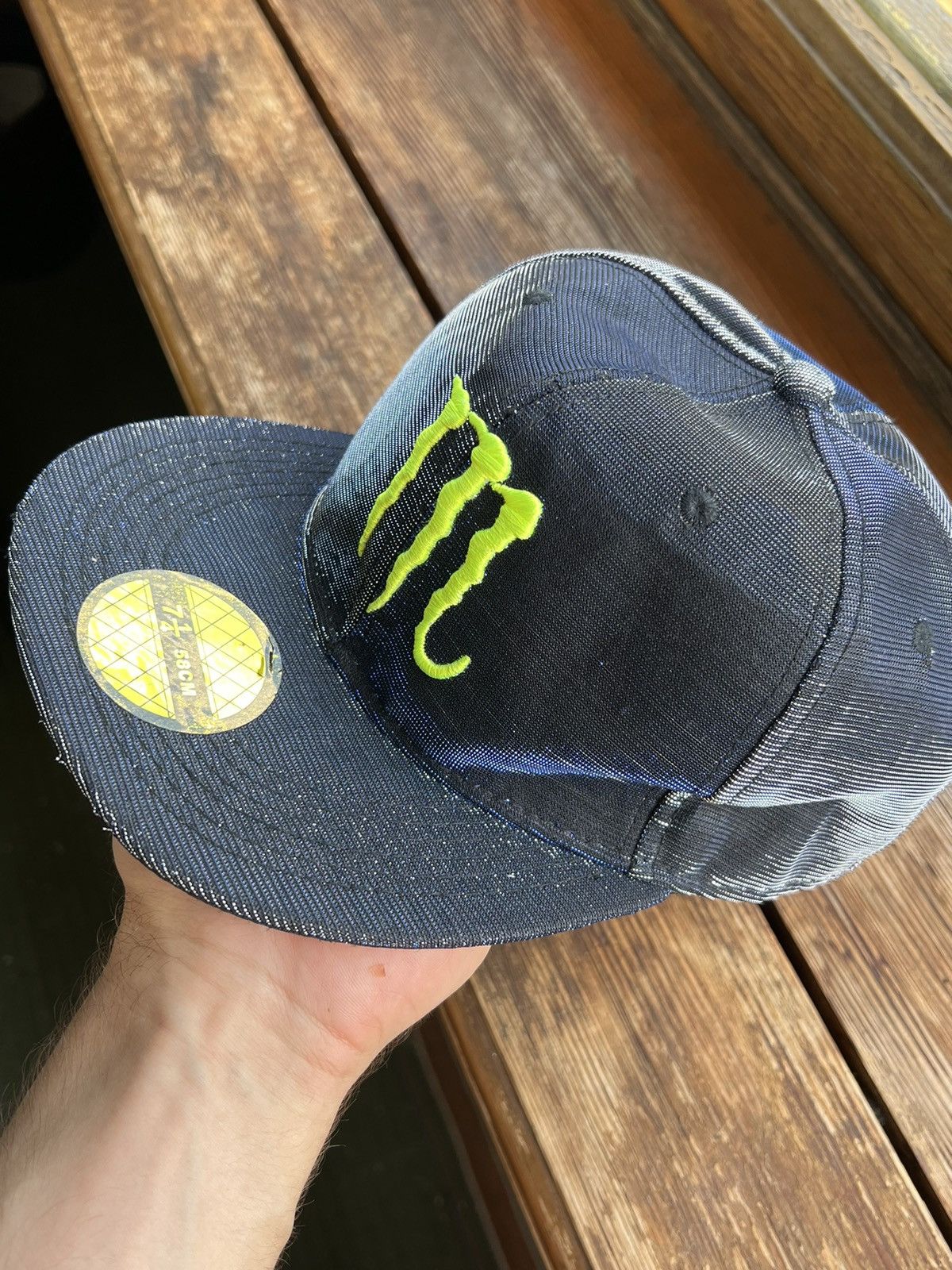 Vintage Vintage Y2K Affliction Style Monster Energy Reflective Cap Size ONE SIZE - 4 Thumbnail