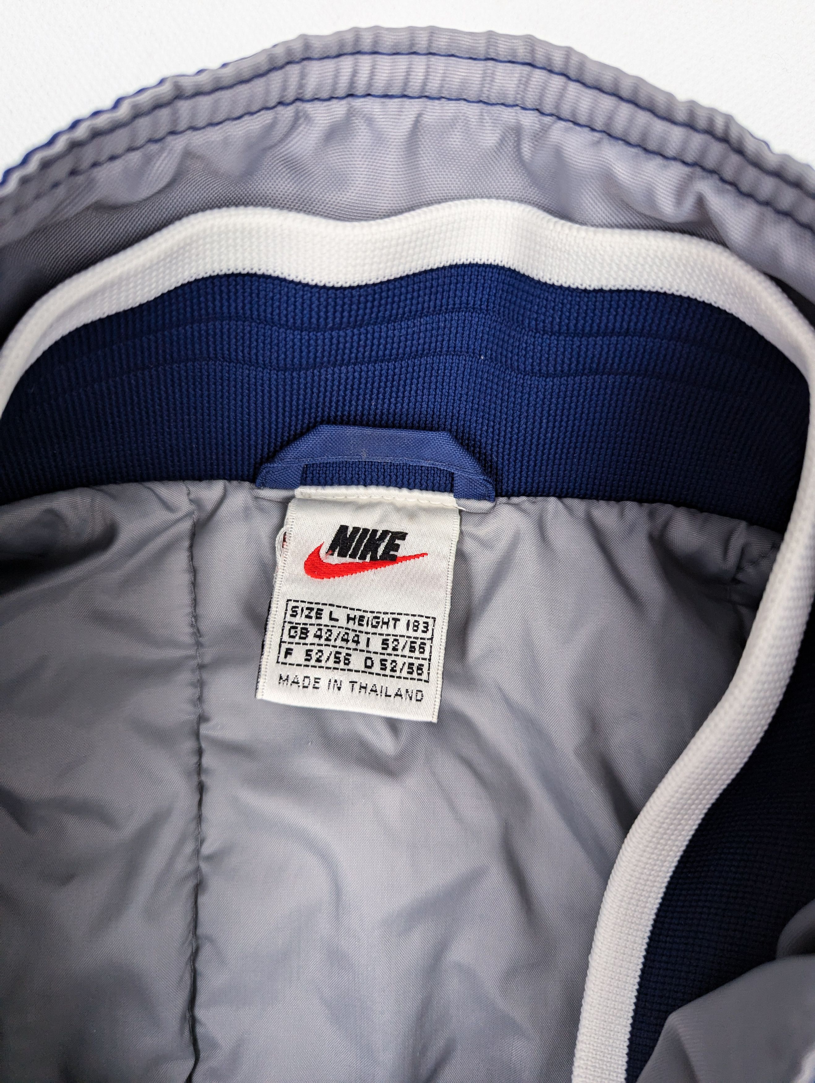 Nike Nike vintage blue coat jacket L swoosh Size US L / EU 52-54 / 3 - 3 Thumbnail