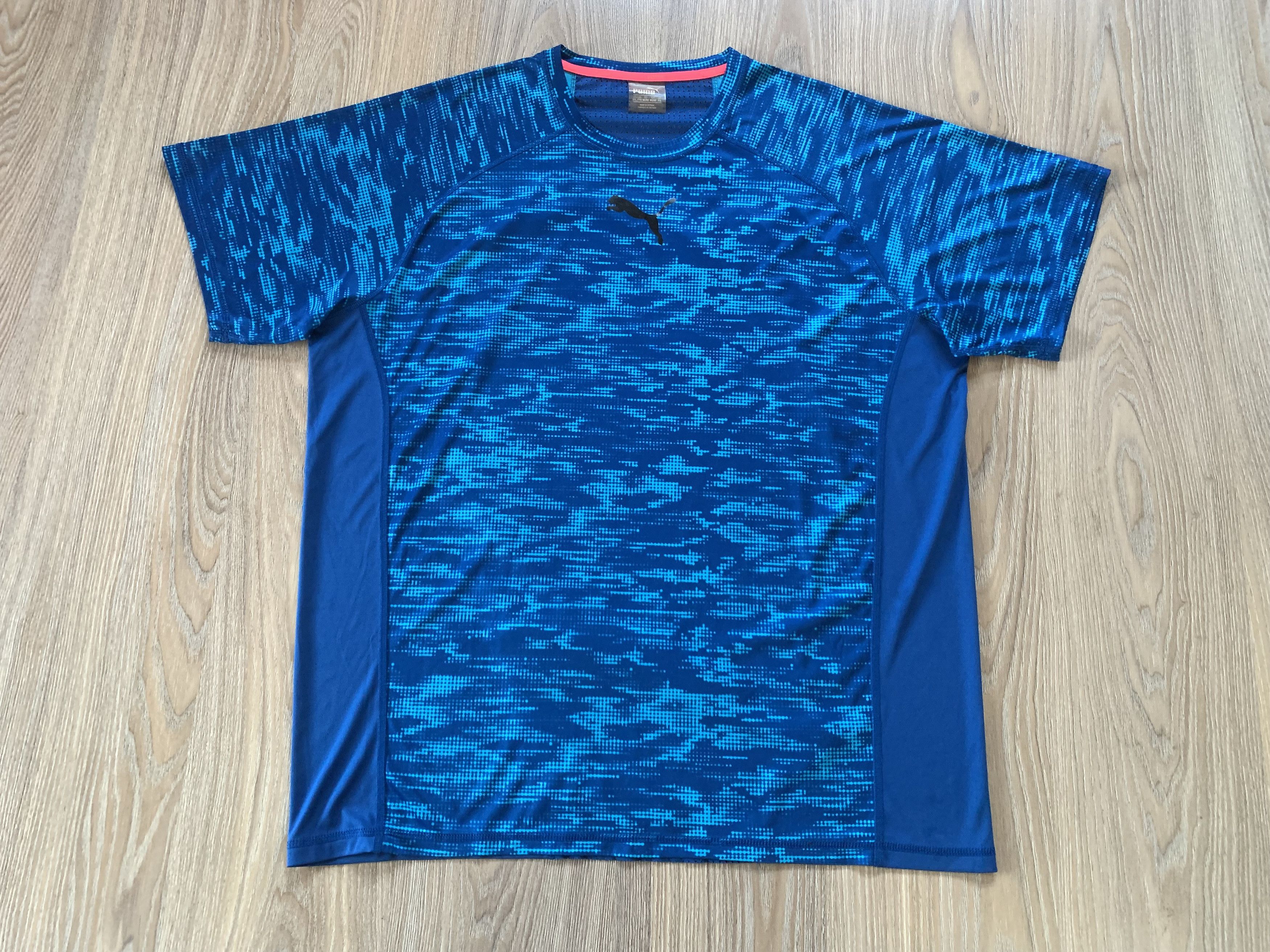Puma Men Puma Blue Printed Round Neck Graphic T-Shirt Size US XXL / EU 58 / 5 - 2 Thumbnail