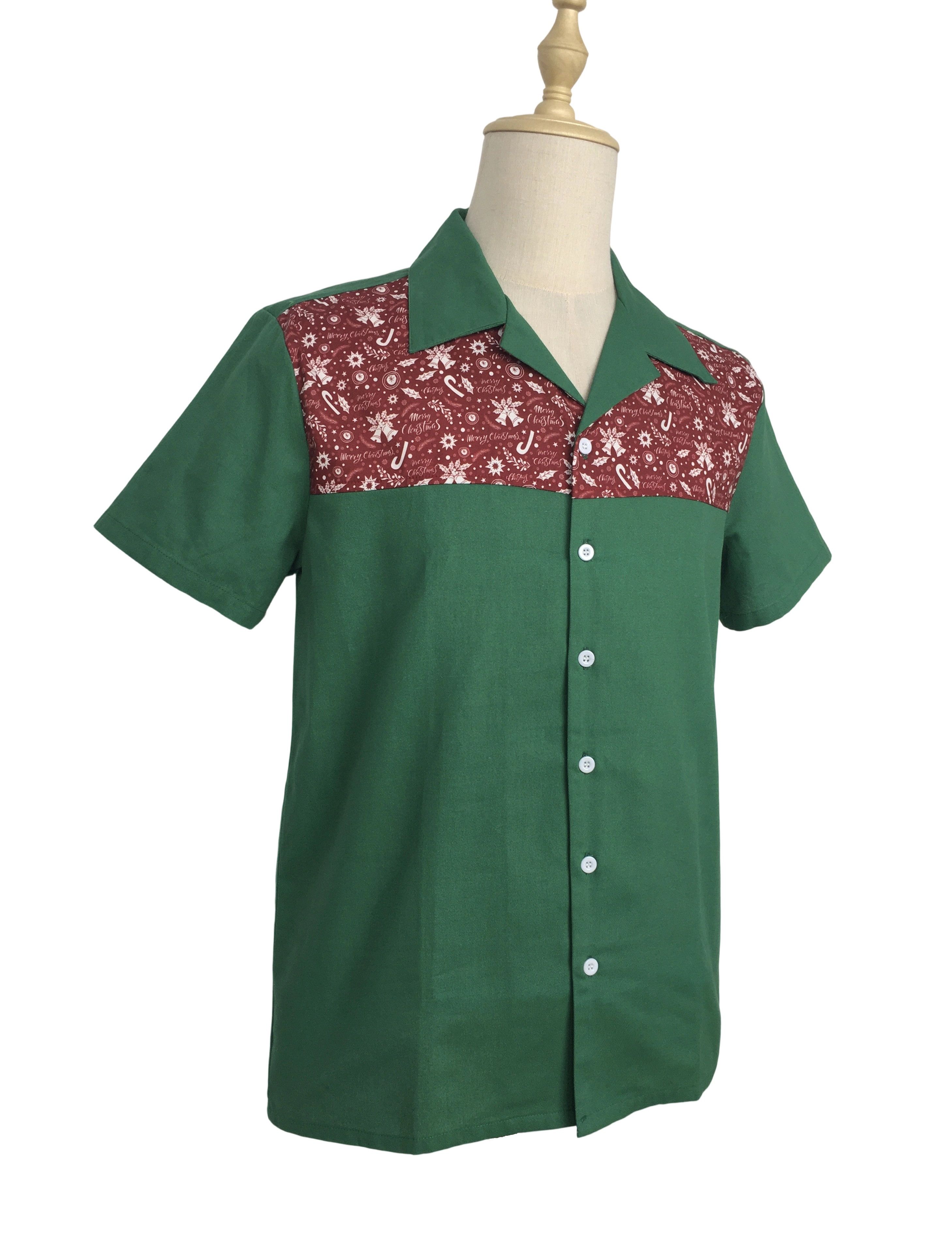 Other Green shirts, short sleeves,panel contrast,casual Size US M / EU 48-50 / 2 - 2 Thumbnail