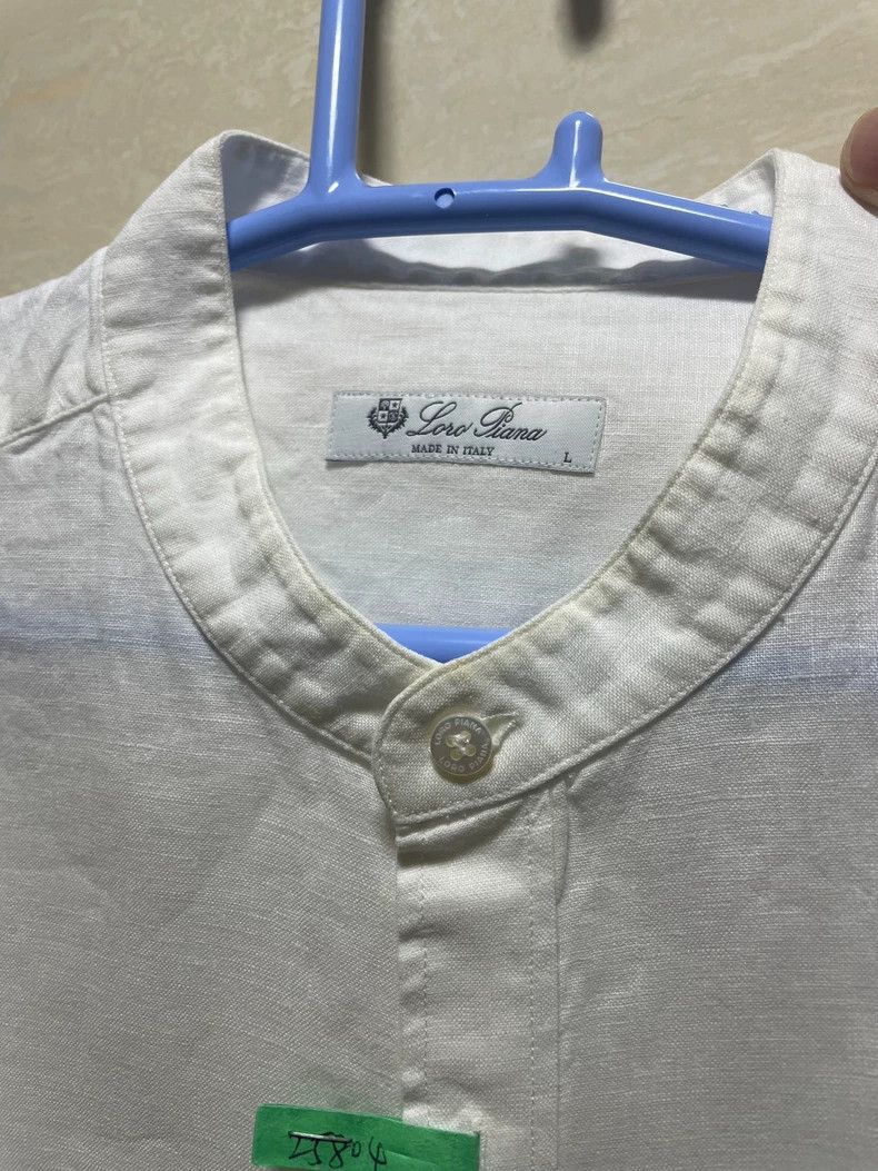 Loro Piana LORO PIANA A linen shirt Size L / US 10 / IT 46 - 4 Thumbnail