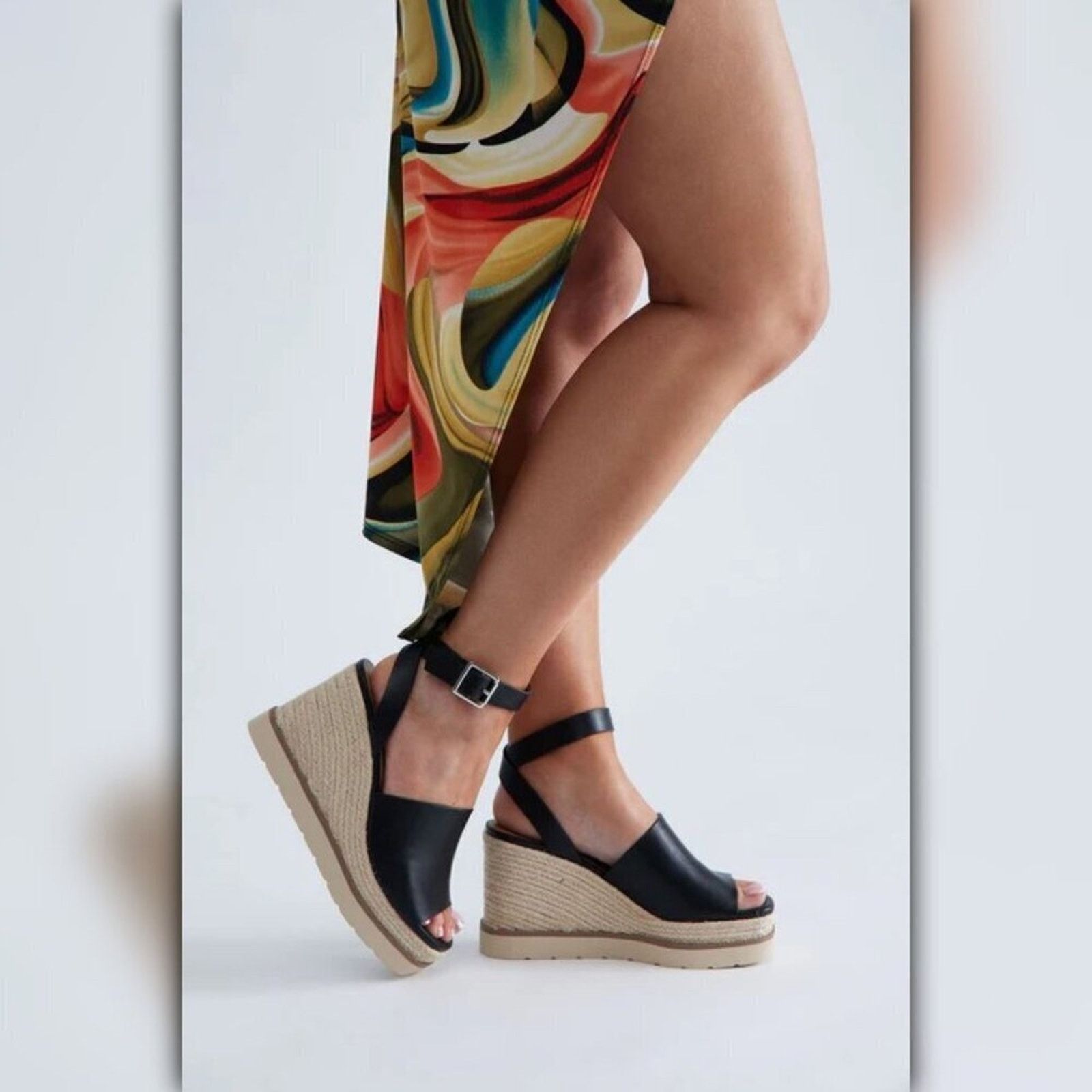 Other • A032 • (8.5) NWT Cloudfeel Ankle Strap Espadrille Wedge Size US 8.5 / IT 38.5 - 1 Thumbnail