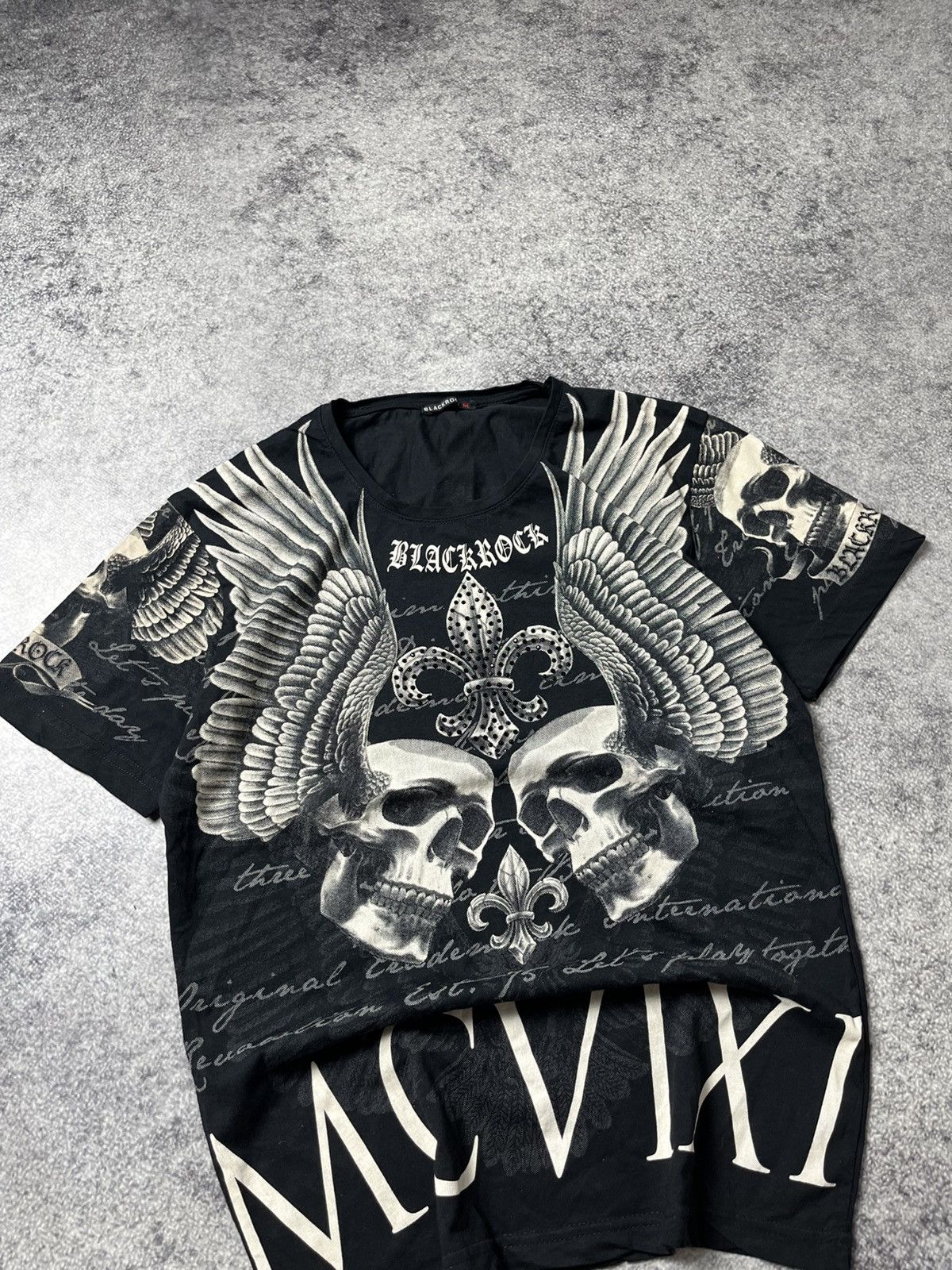 Affliction 🔥CRAZY ED HARDY LGB VIBE TRIBAL SKULL TEE CROSS T SHIRT Size US M / EU 48-50 / 2 - 10 Thumbnail