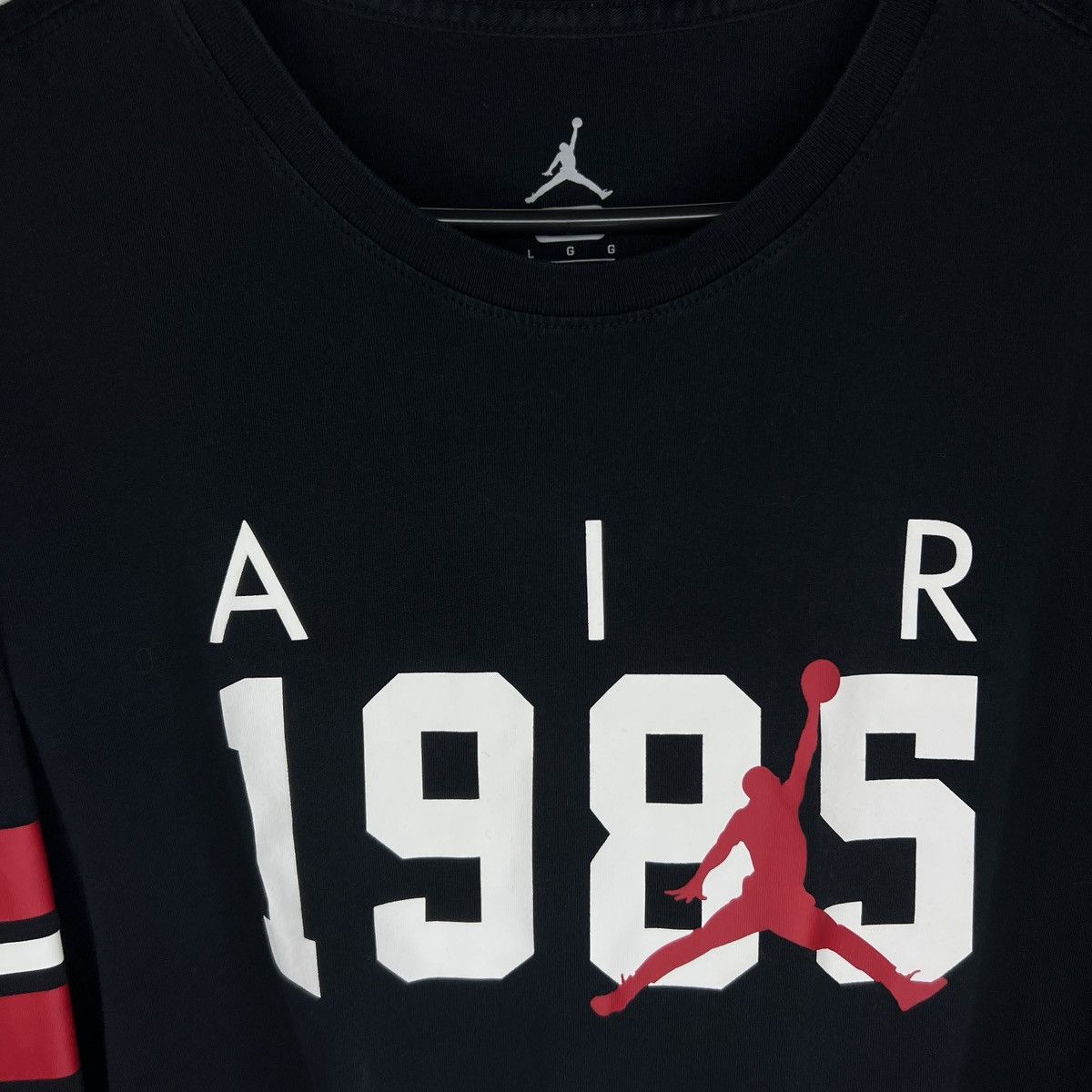 Jordan Brand Nike Air Jordan Longsleeve Black Logo 1985 Retro Y2K Drill Size US L / EU 52-54 / 3 - 4 Thumbnail