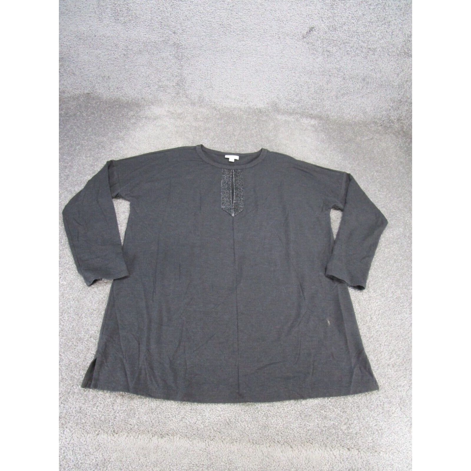 J. Jill J Jill Womens Medium Gray Long Sleeve Tunic Shirt Size M / US 6-8 / IT 42-44 - 1 Thumbnail
