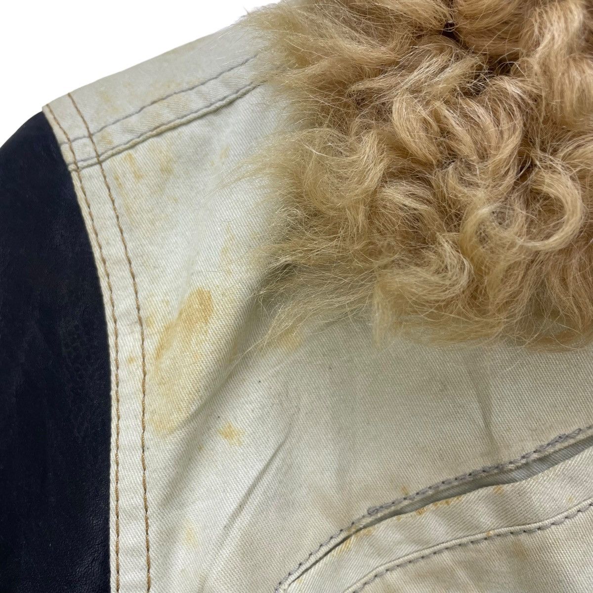Designer × Diesel × Vintage Vintage Distressed Leather Madness Jacket Size S / US 4 / IT 40 - 5 Thumbnail