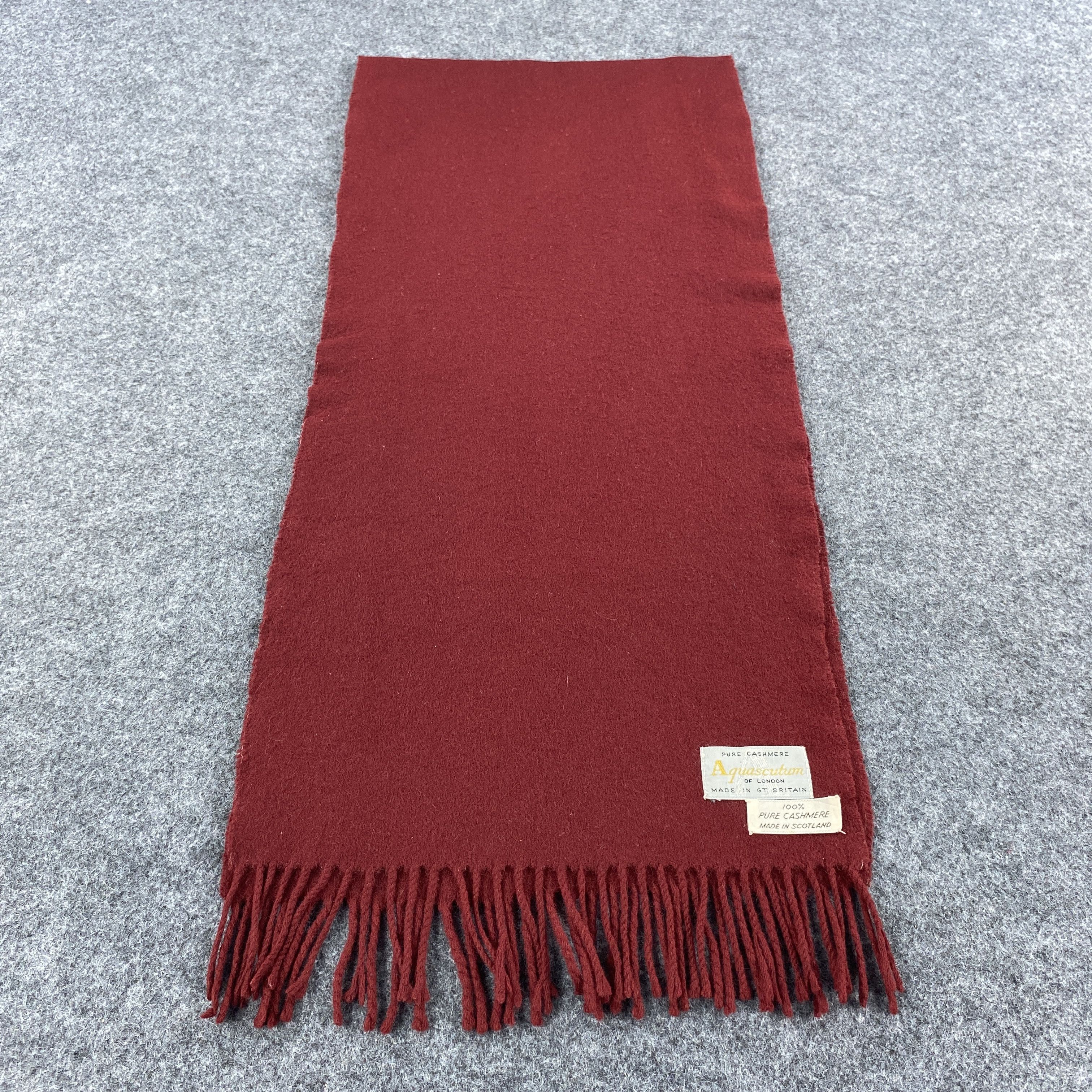 Aquascutum × Vintage Aquascutum Scarf # Muffler # Neckwear # D493 Size ONE SIZE - 1 Thumbnail