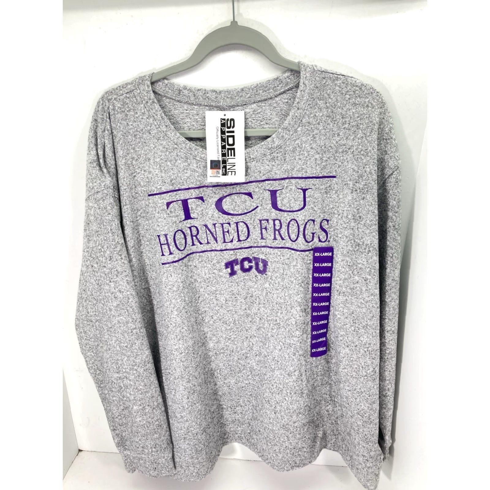 Vintage TCU Soft Sweatshirt Women Size 2XL Gray Long Sleeve Pullover NWT Stretch Crew Neck Sweatshirt Womens Size XXL / US 16-18 / IT 52-54 - 2 Thumbnail