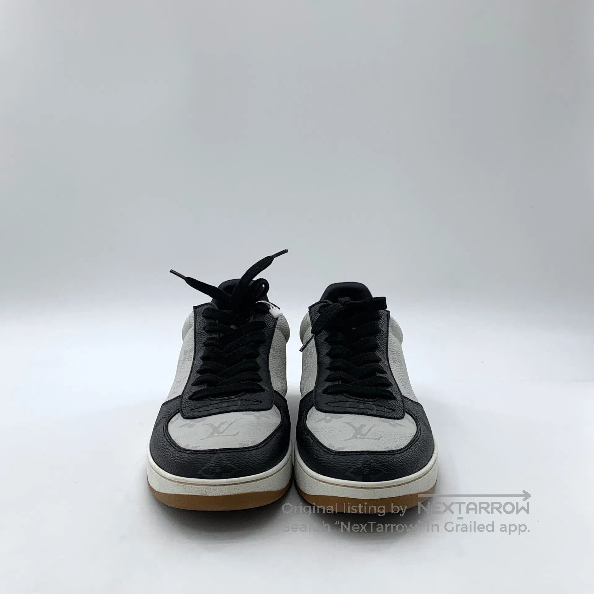 Louis Vuitton Louis Vuitton Black logo monogram laced casual flat sports Size US 7 / EU 40 - 3 Thumbnail