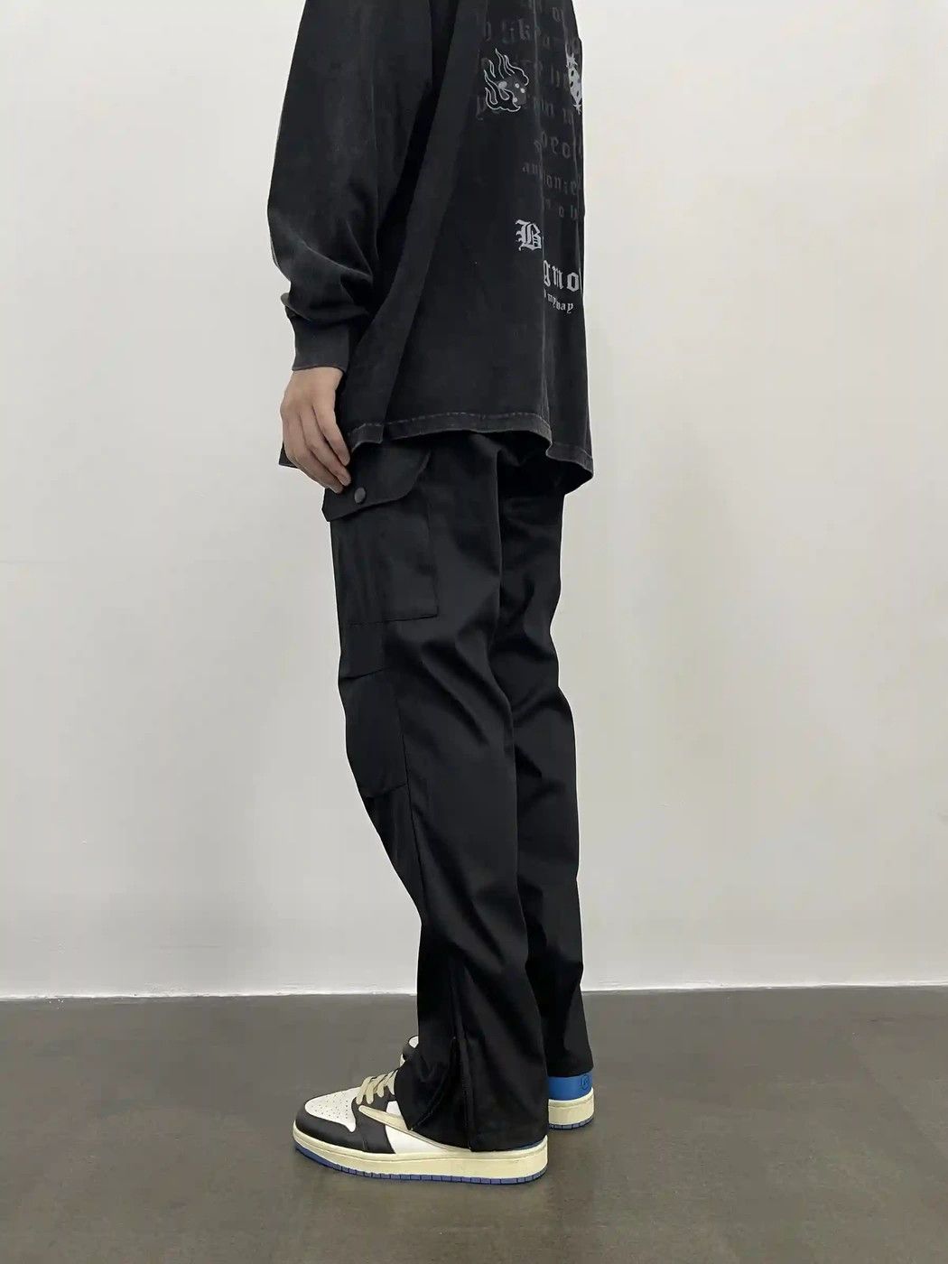 zipper function outdoor sports cargo pants