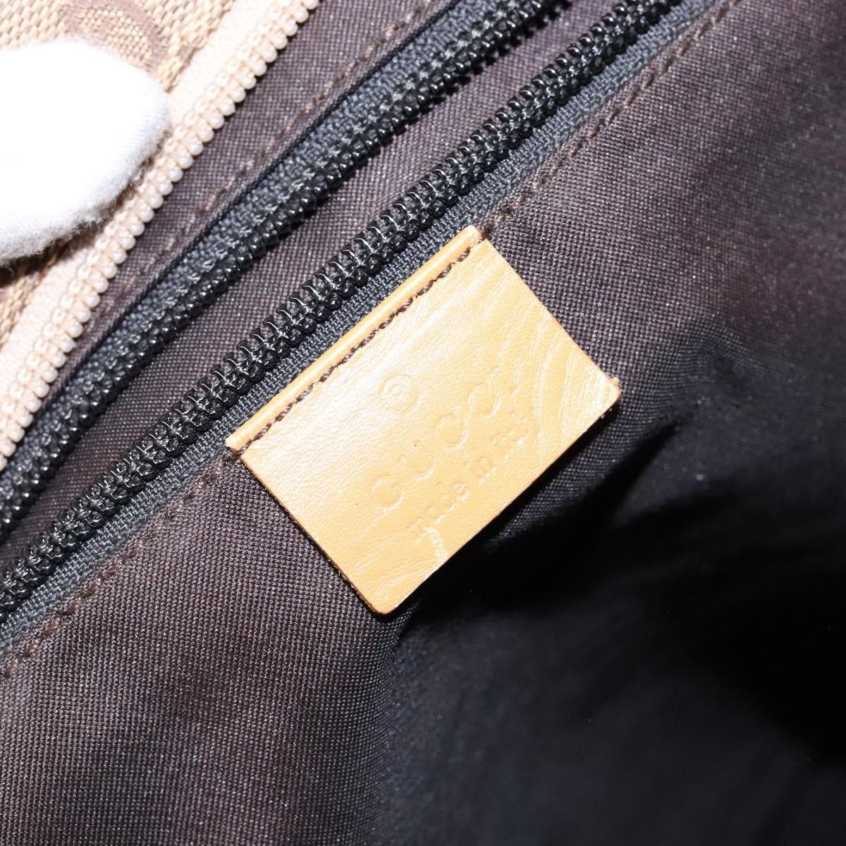 Gucci GUCCI GG Canvas Tote Bag Beige Silver 019 019 Size ONE SIZE - 19 Thumbnail