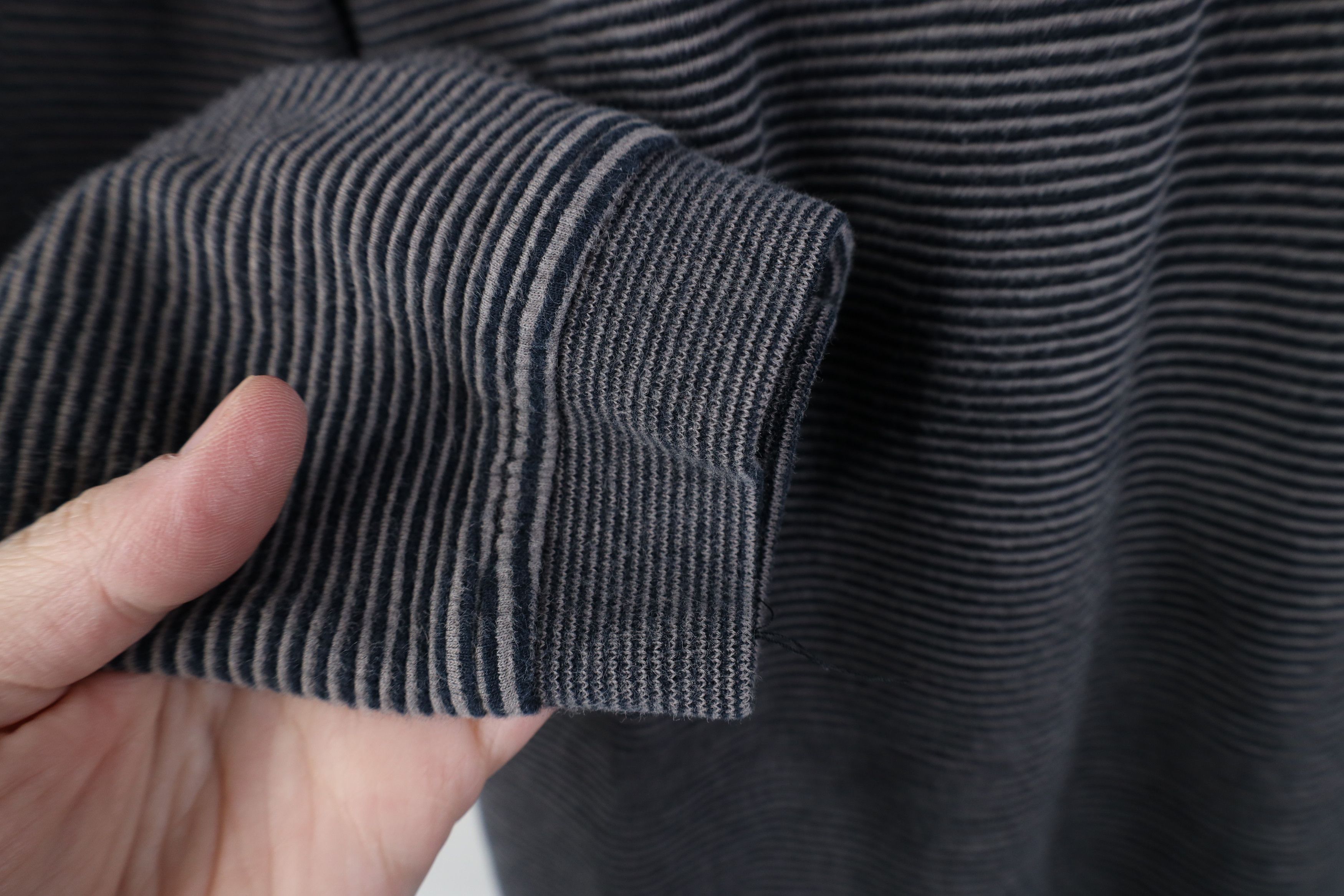 Vintage Vintage 90s Streetwear Ribbed Knit Long Sleeve Rugby Polo Size US M / EU 48-50 / 2 - 8 Thumbnail