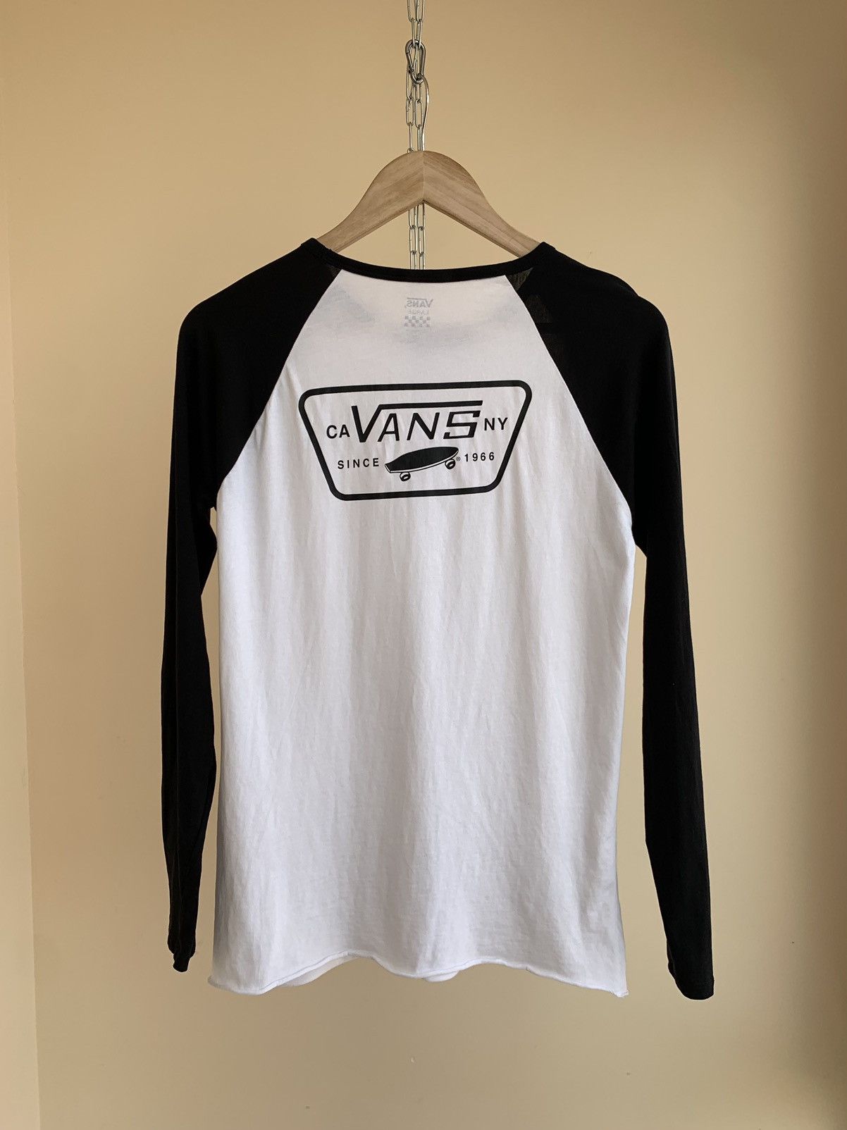 Vans Vans Full Patch Backprint Logo Long Sleeve Raglan T-Shirt Size L / US 10 / IT 46 - 2 Thumbnail