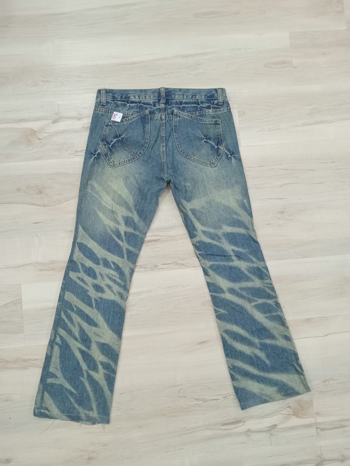 If Six Was Nine × Japanese Brand Black Baccara distressed punk denim flared Size US 32 / EU 48 - 2 Thumbnail