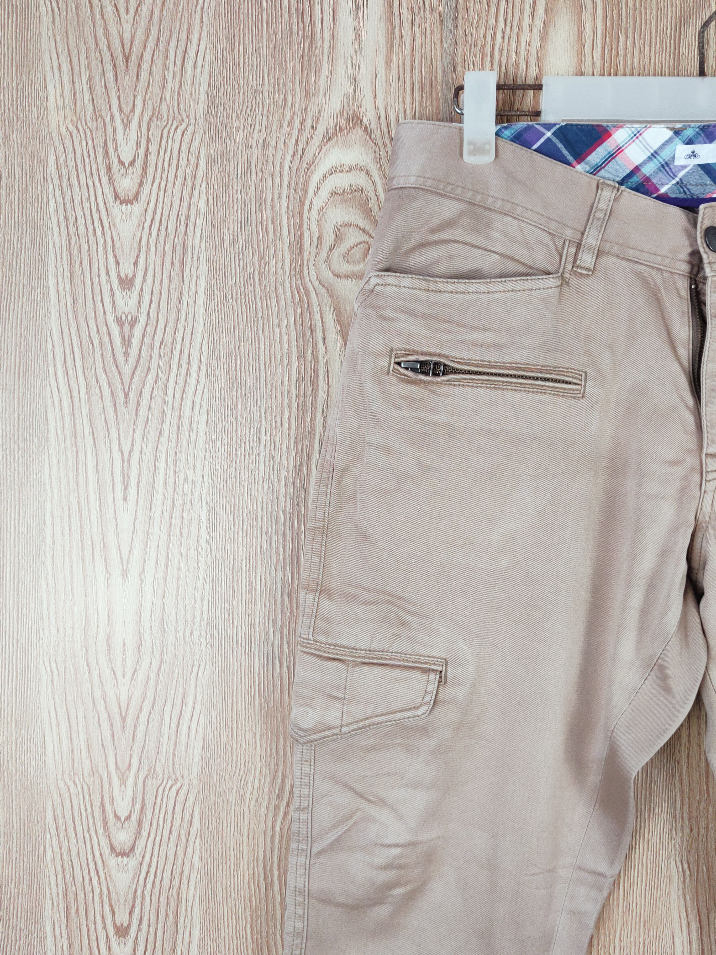 Japanese Brand Men's Melrose Brown Multipocket Tactical Cargo Pants #W270 Size 31" - 3 Thumbnail