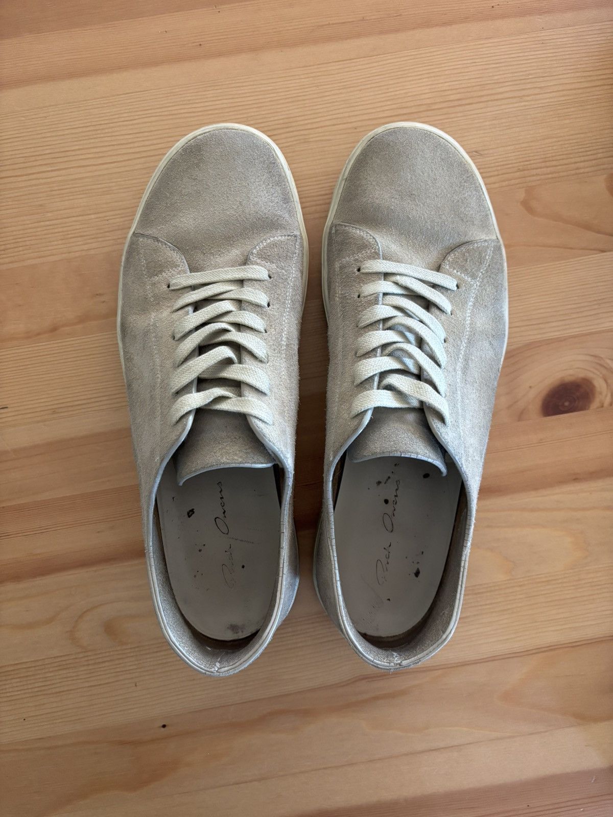 Rick Owens Rick Owens - 'Low Sneaks' canvas suede shoes Size US 11 / EU 44 - 4 Thumbnail