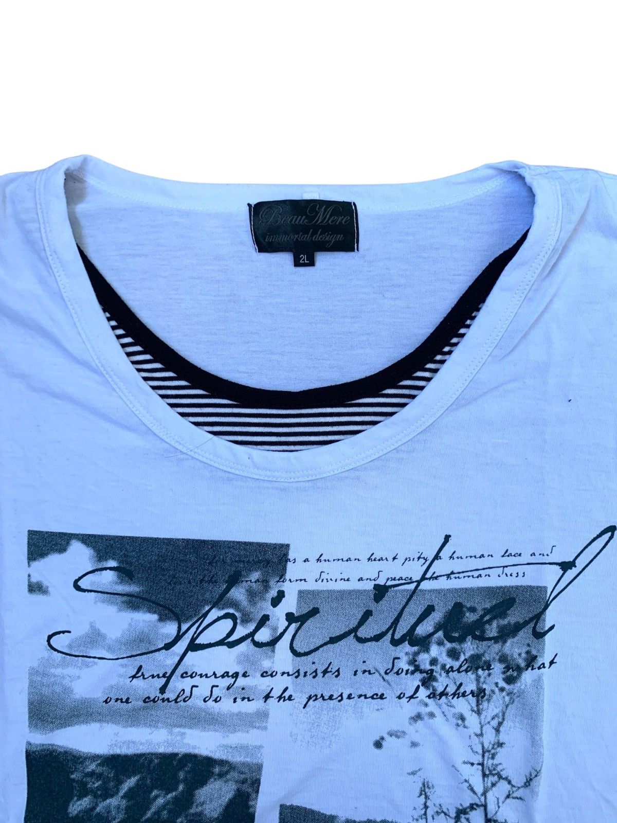 Japanese Brand 2000s japanese archive beaumere y2k longsleeve tee poem Size US L / EU 52-54 / 3 - 3 Thumbnail